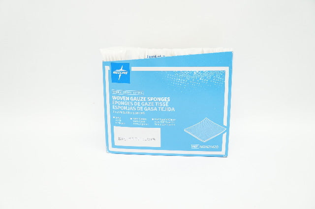 Medline NON21420 Woven Gauze Sponges 8-Ply 2 inch x 2 inch - Box of 50