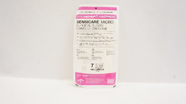 Medline MSG1670 Sensicare Micro Synthetic Polyisoprene Surgical Gloves Size 7(x)