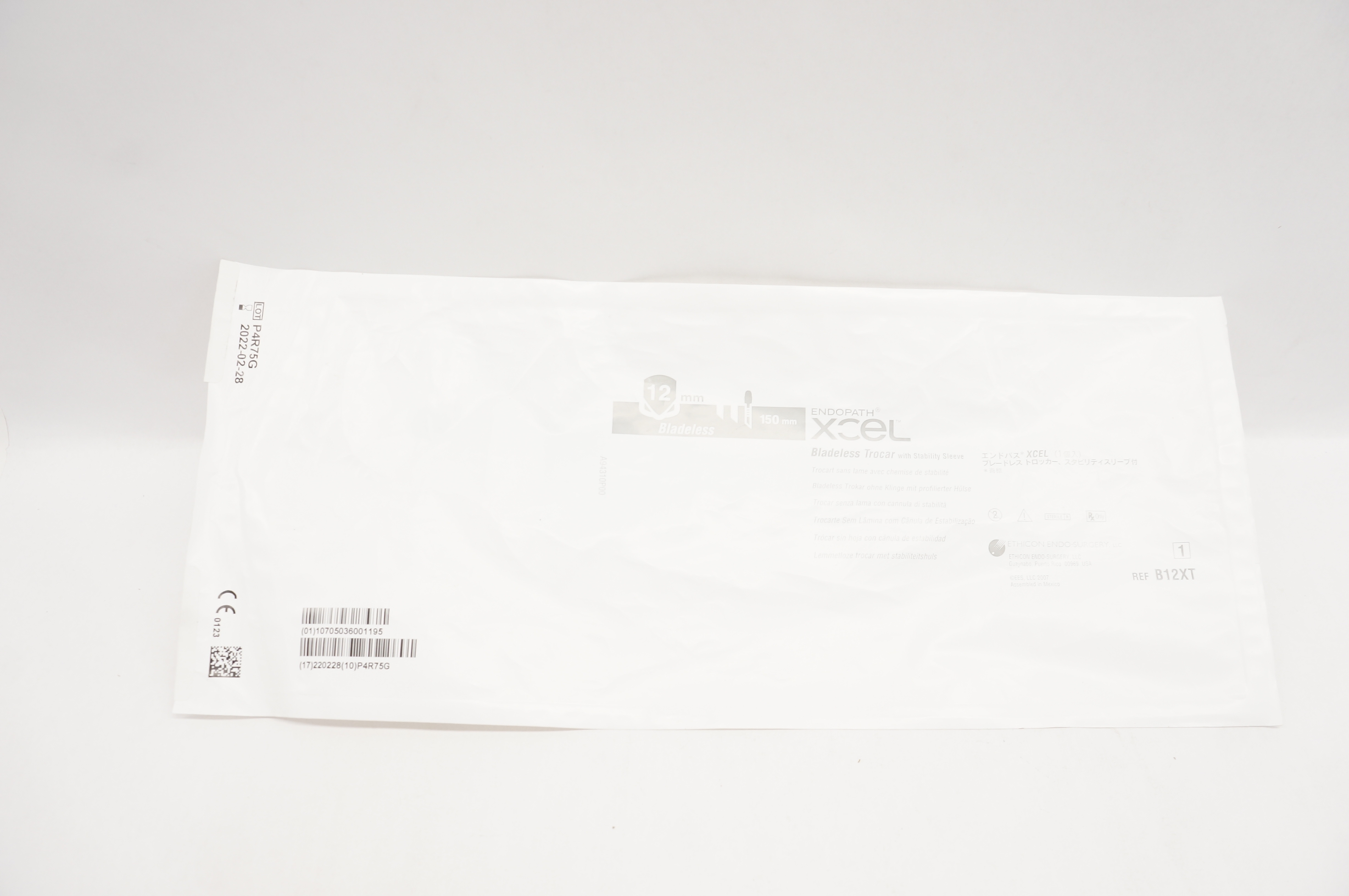 Ethicon B12XT Endopath XCEL Bladeless Trocar W/ Stability Sleeve 12 x 150mm (x)