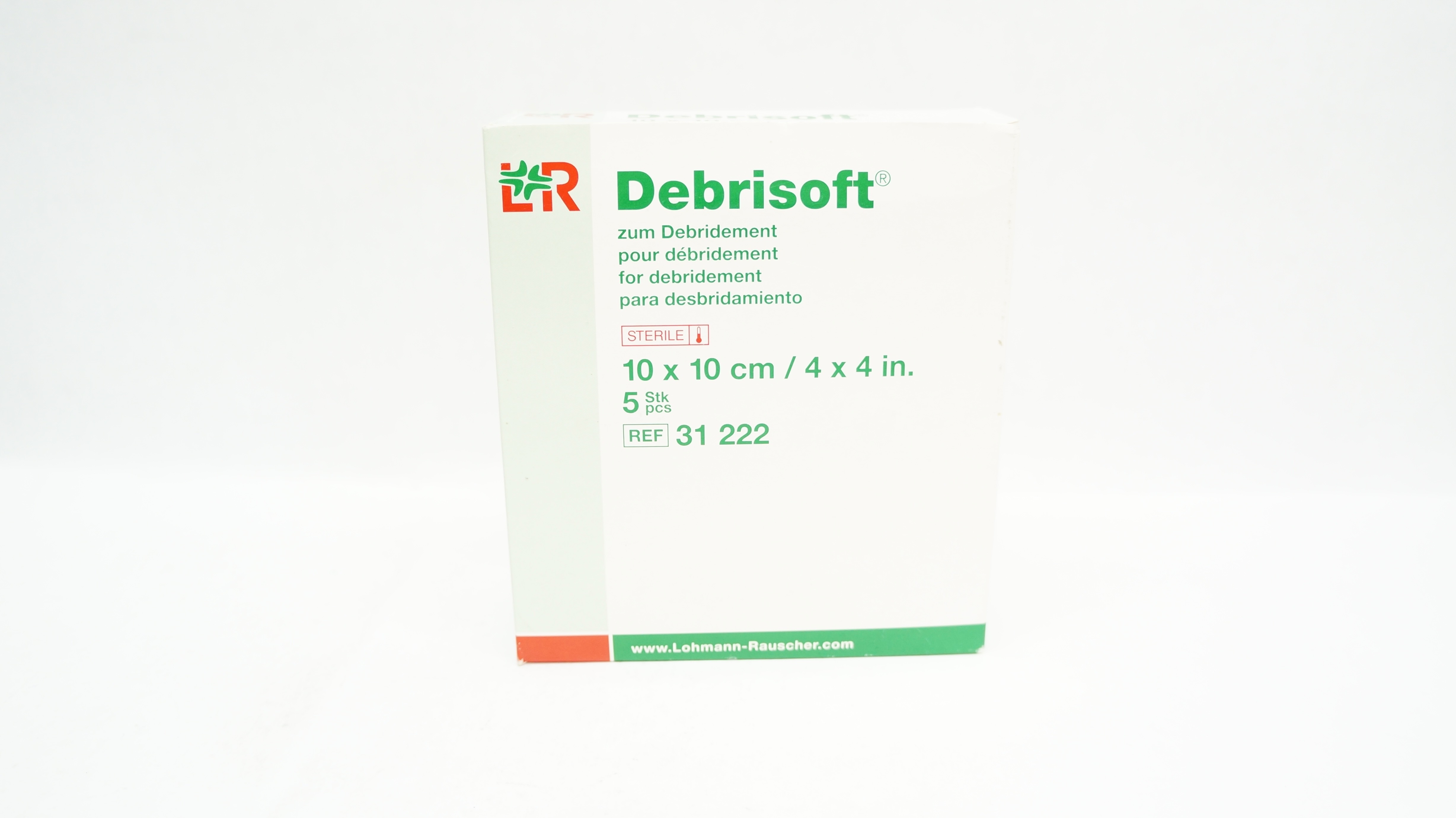 Lohmann & Rauscher 31222 Debrisoft  Debridment Pad 10 x 10cm - Box of 5