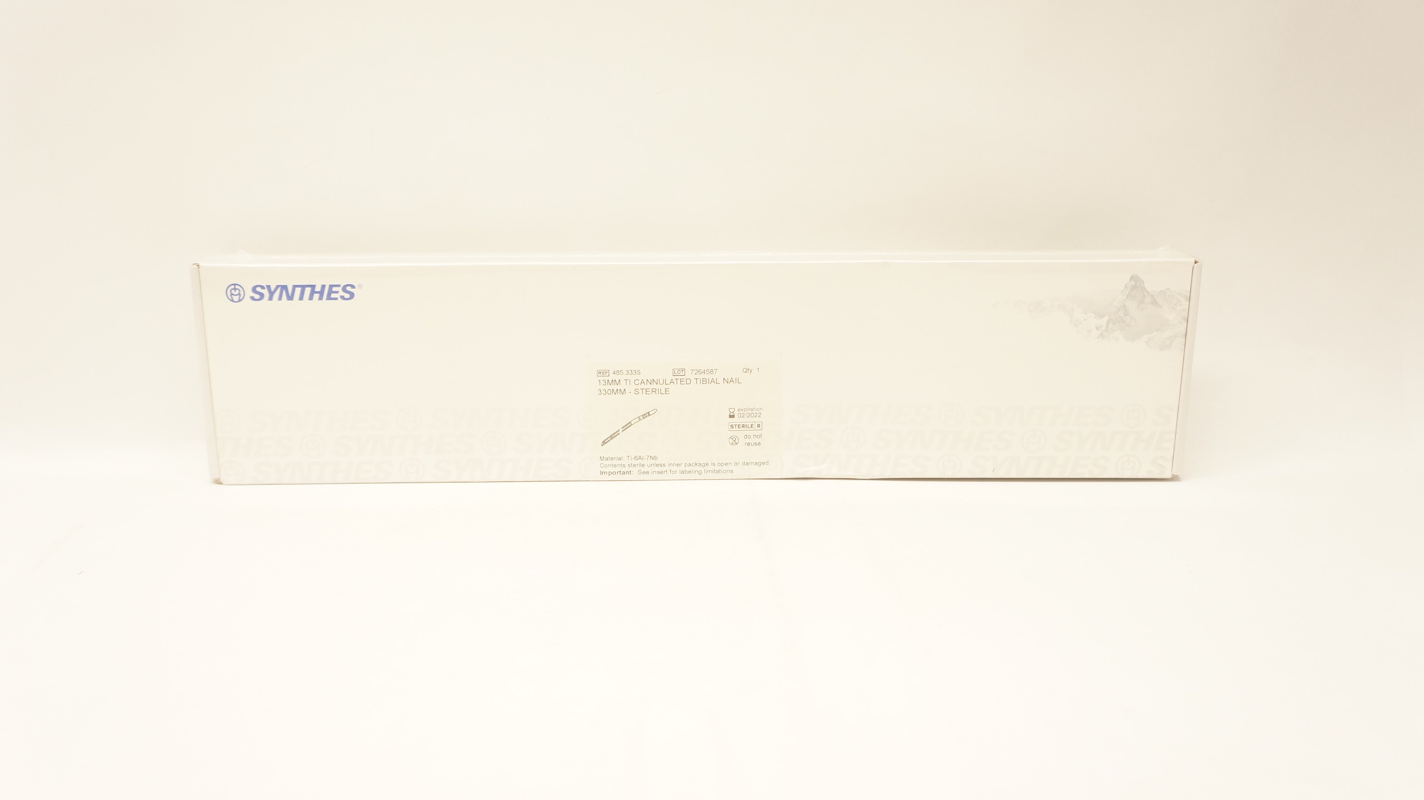 Synthes 485.333S 13mm Ti Cannulated Tibial Nail 330mm