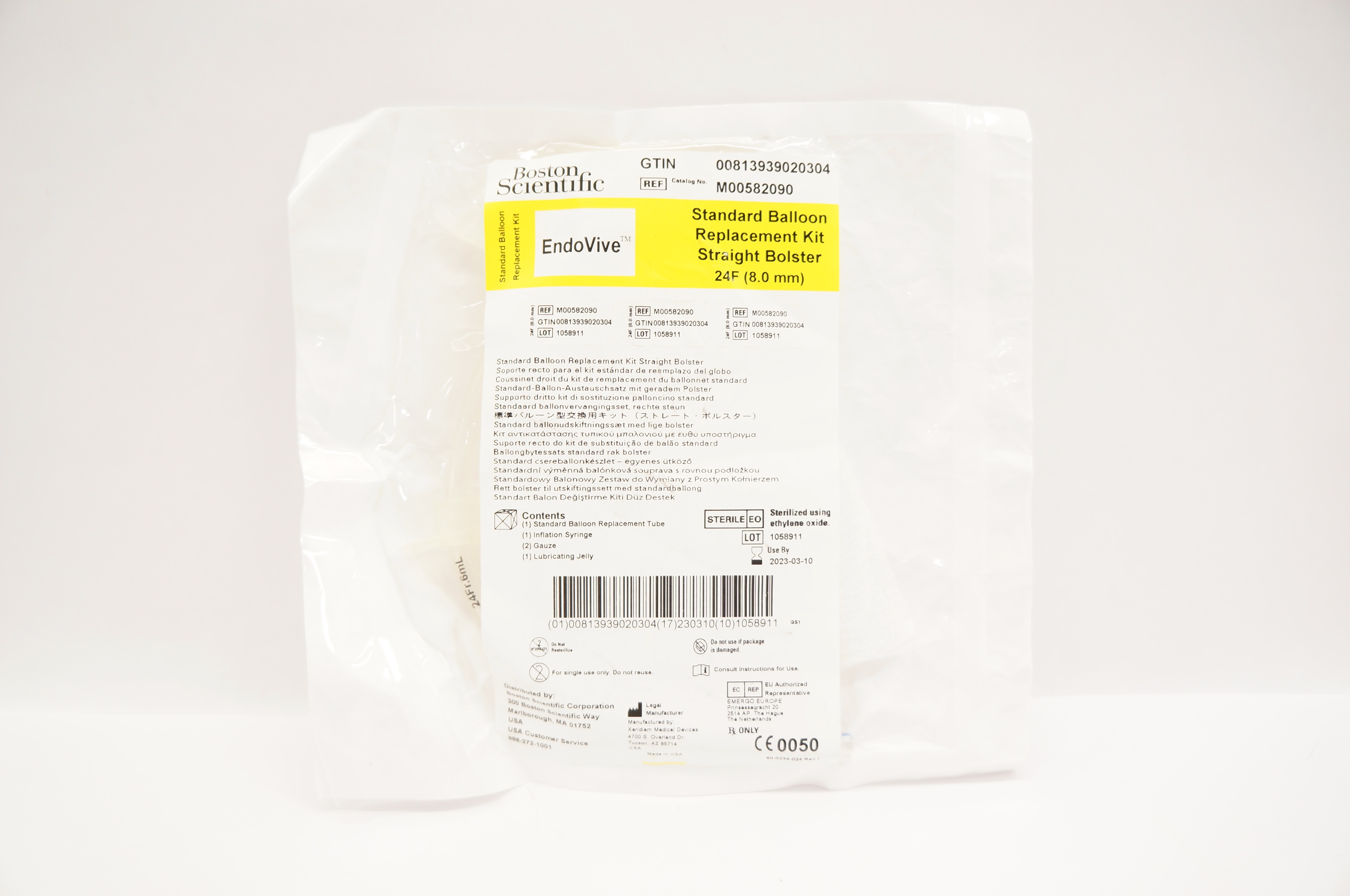 Boston Scientific M00582090 EndoVive Standard Balloon Replacement Kit 24F