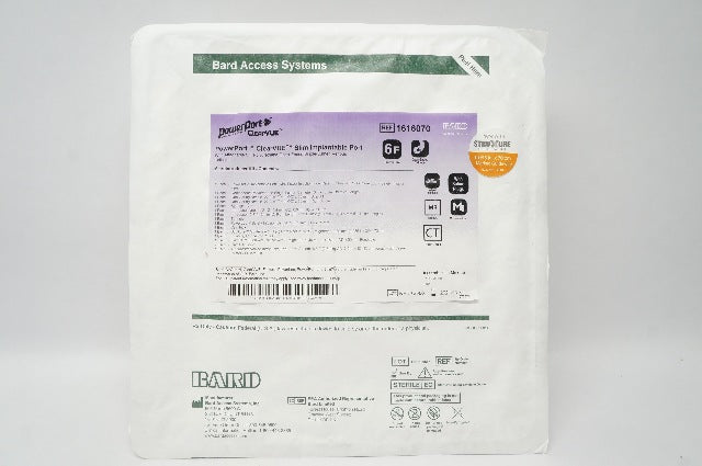 Bard 1616070 PowerPort Clearvue Slim Implantable Port w/6F Chronoflex Cath.(x)
