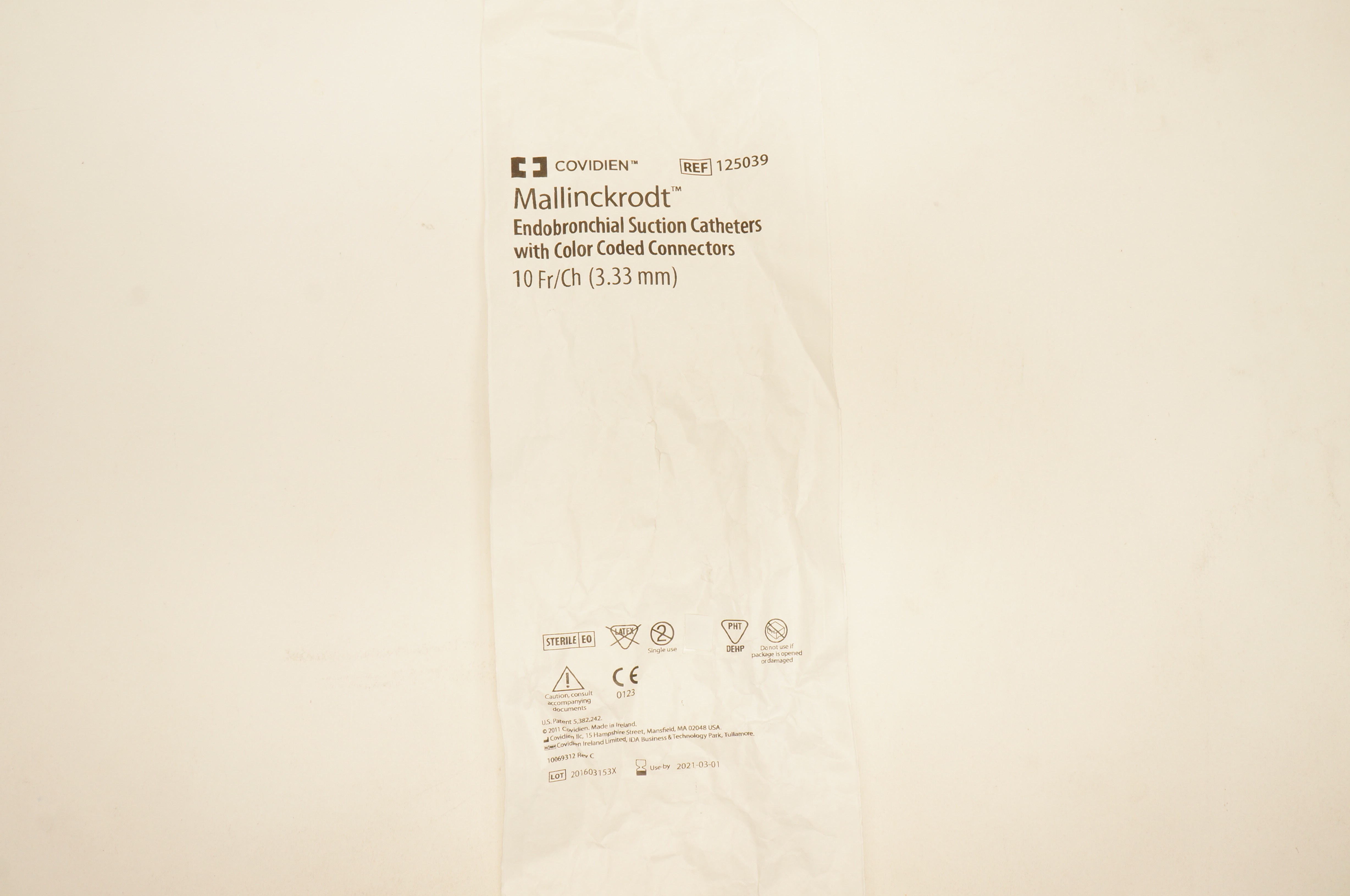 Covidien 125039 Mallinckrodt Endobronchial Suction Caths. 10Fr/Ch (x)