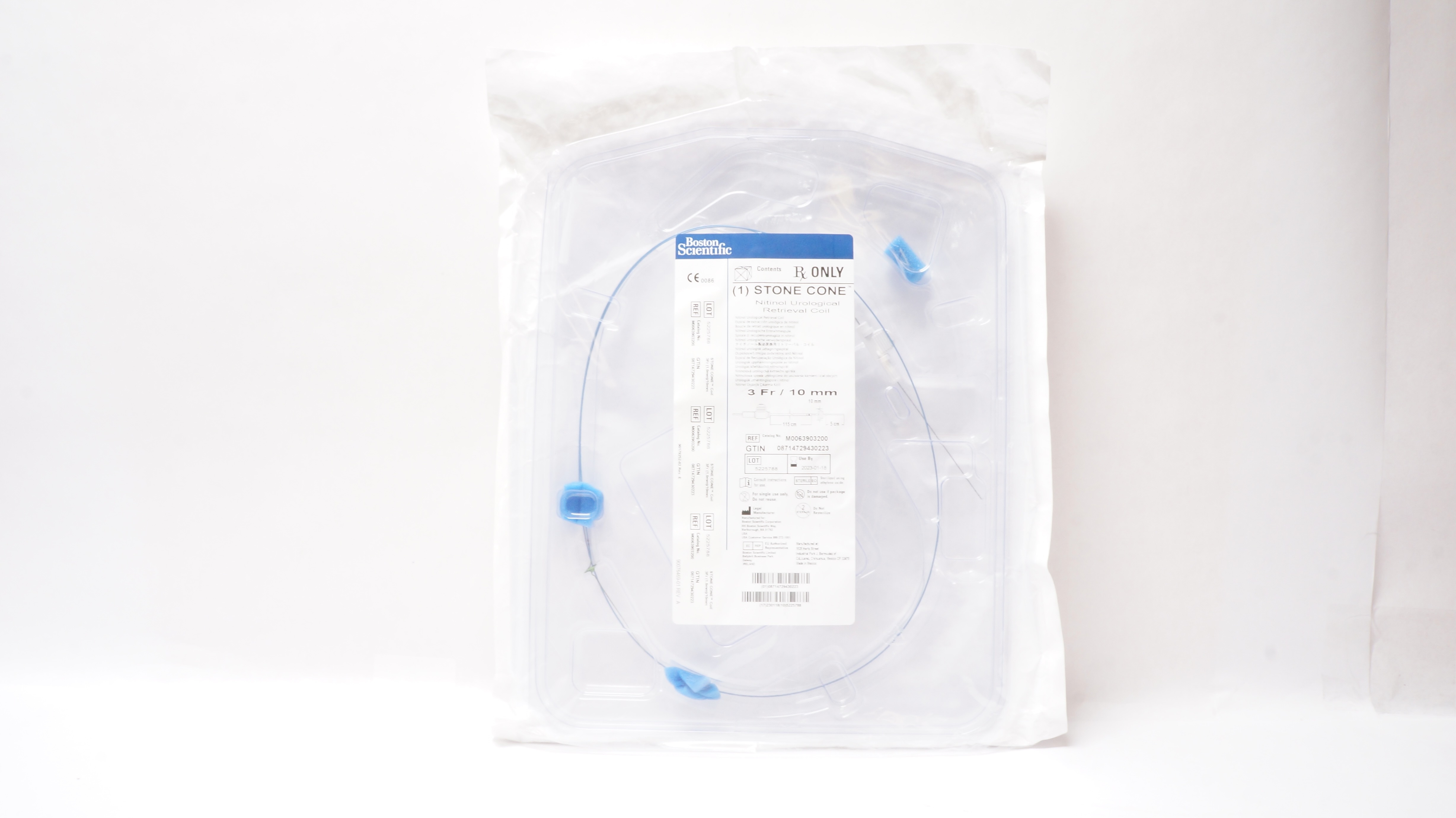 Boston Scientific 390320 Stone Cone Nitinol Retrieval Coil 3Fr/10mm (x)
