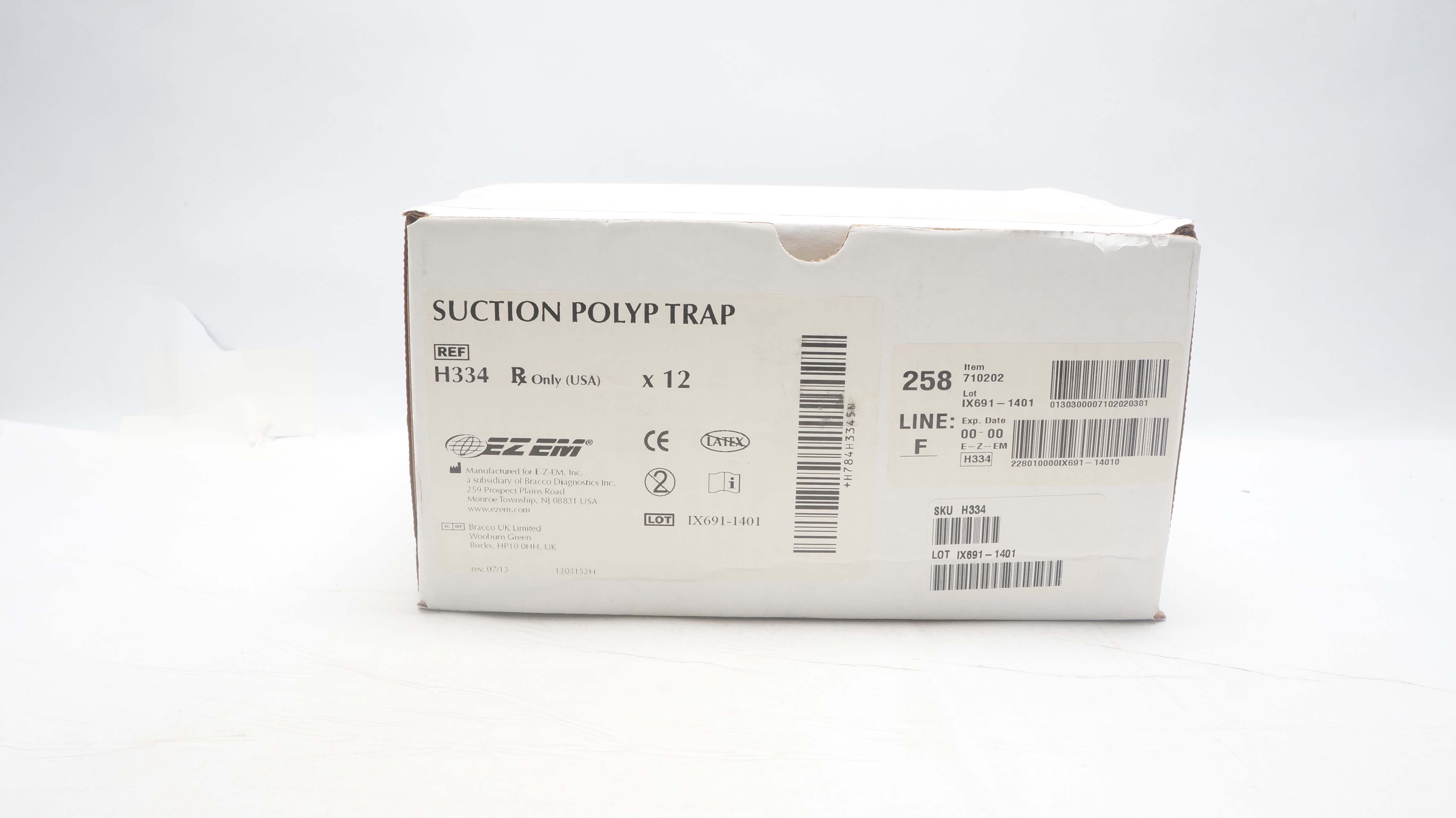 EZEM H334 Suction Polyp Trap - Box of 12