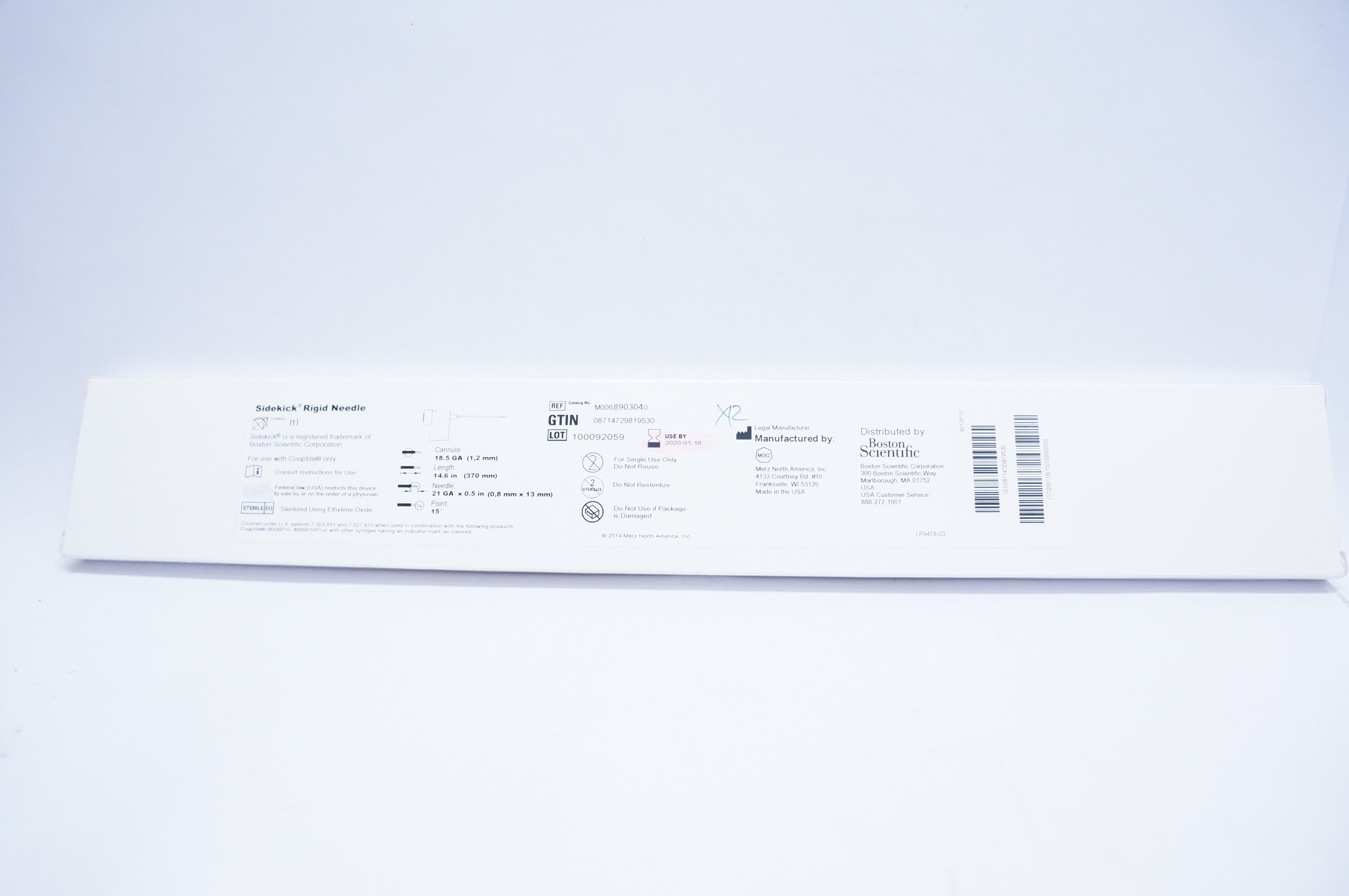 Boston Scientific 890304 SideKick Rigid Ndle 18.5Ga (x)
