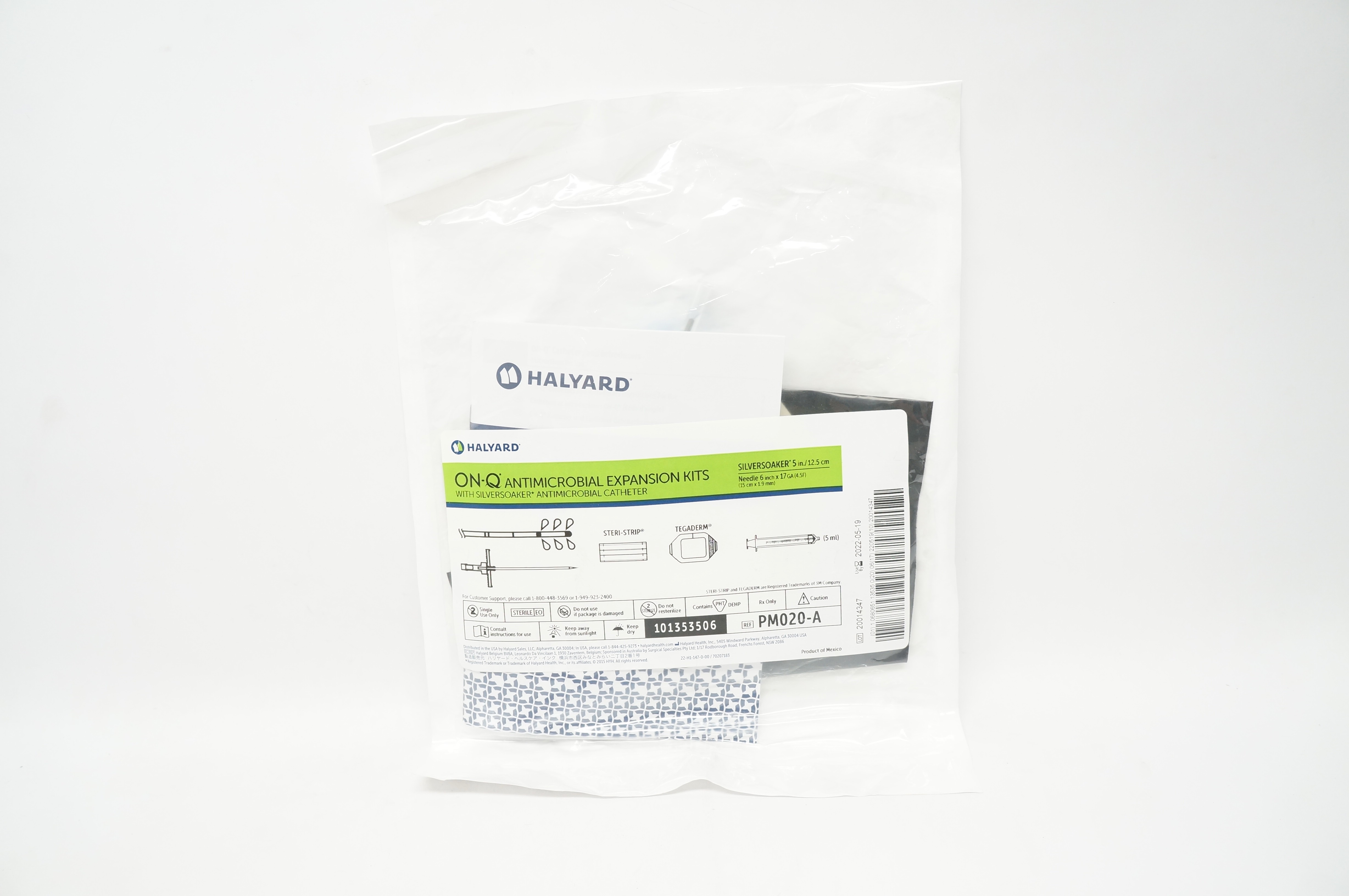 Halyard PM020-A On-Q Antimicrobial Expansion Kits w/Antimicrobial Cath. 5in. (x)