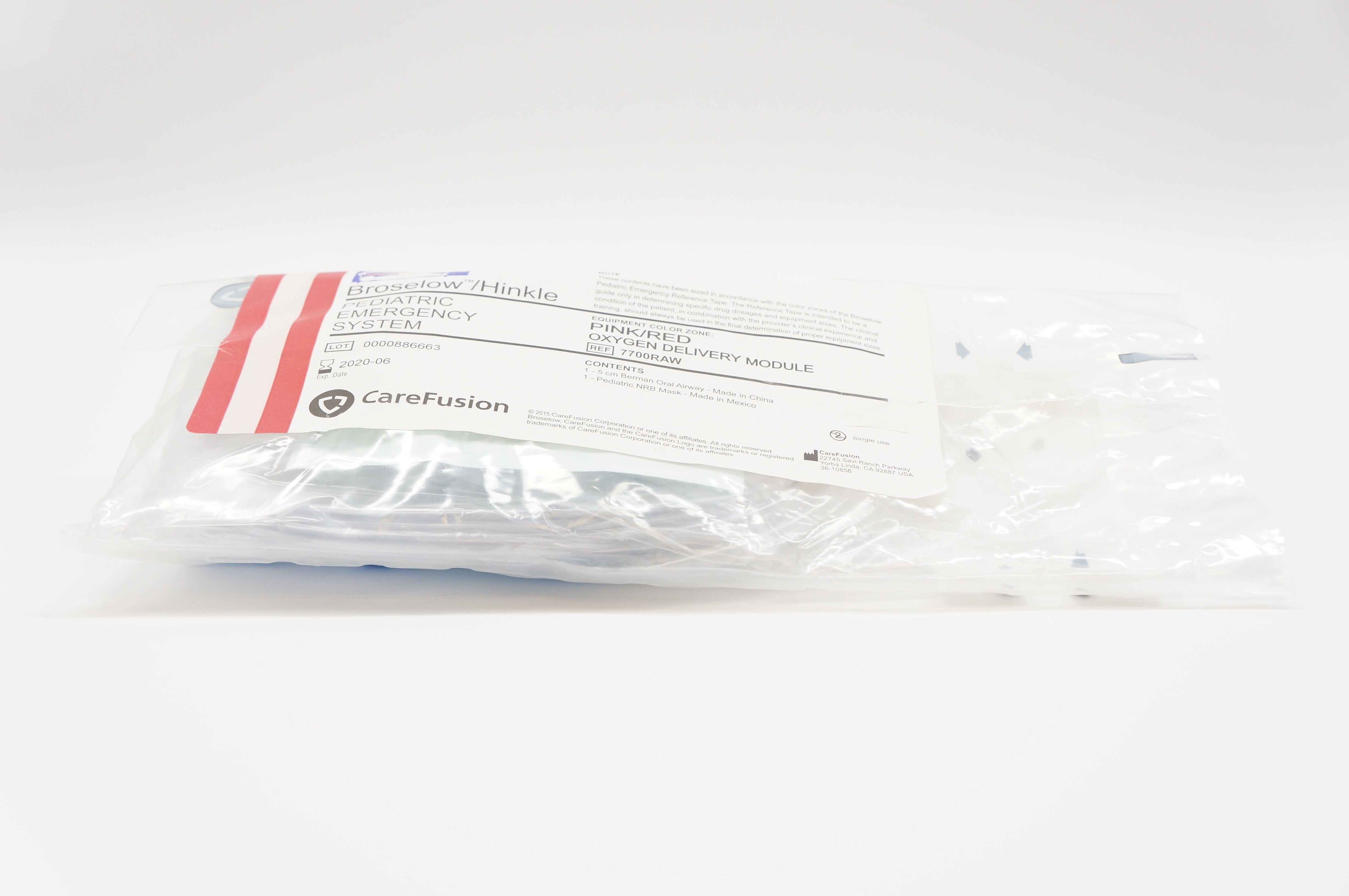 CareFusion 7700RAW Broselow/Hinkle Oxygen Delivery Module (x)