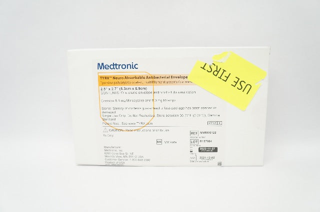 Medtronic NMRM6122 TYRX Neuro Absorbable Antibacterial Envelope 2.5 x 2 ...