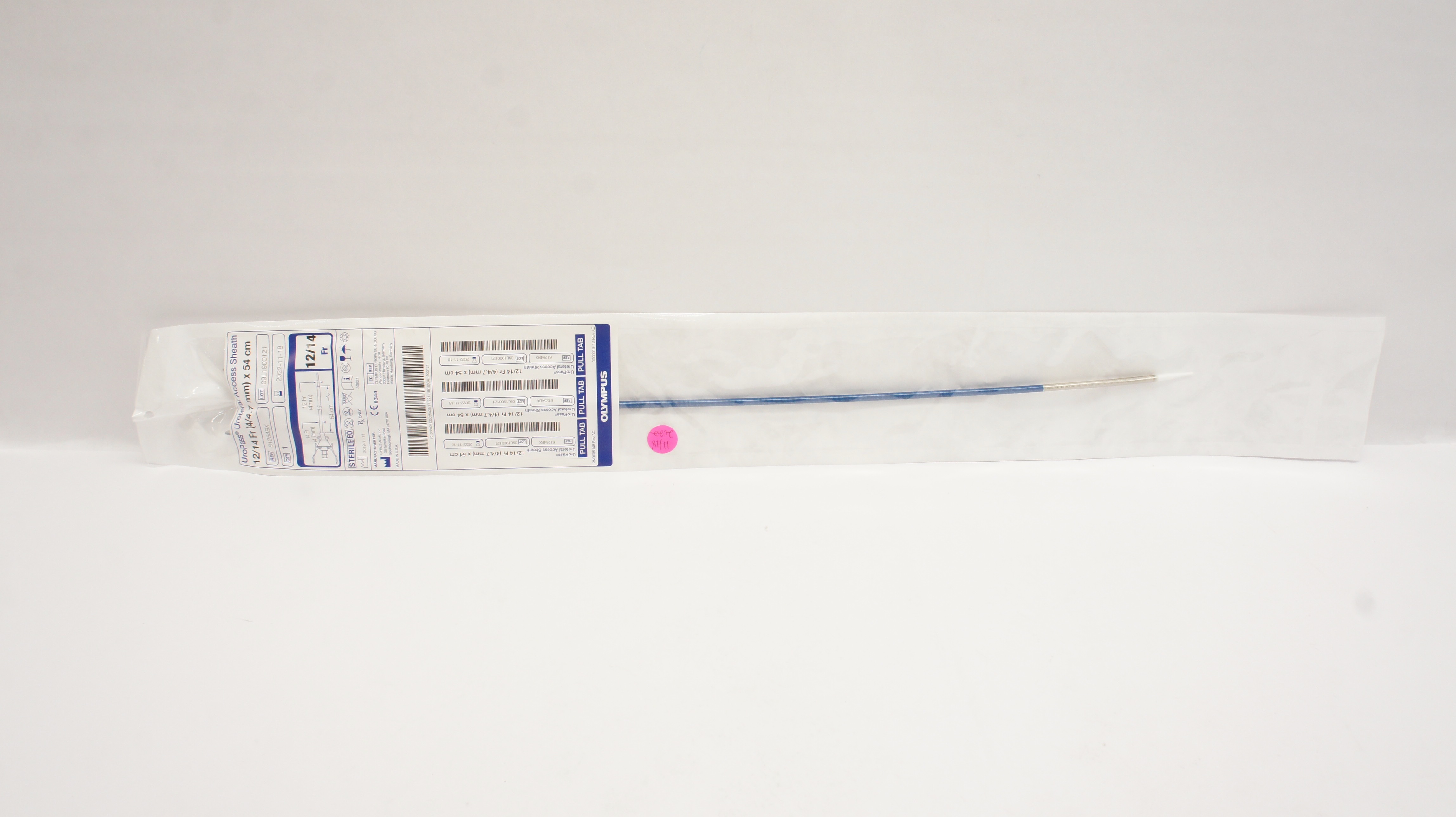 Gyrus ACMI 61254BX UroPass Ureteral Access Sheath 12/14Fr. x 54cm