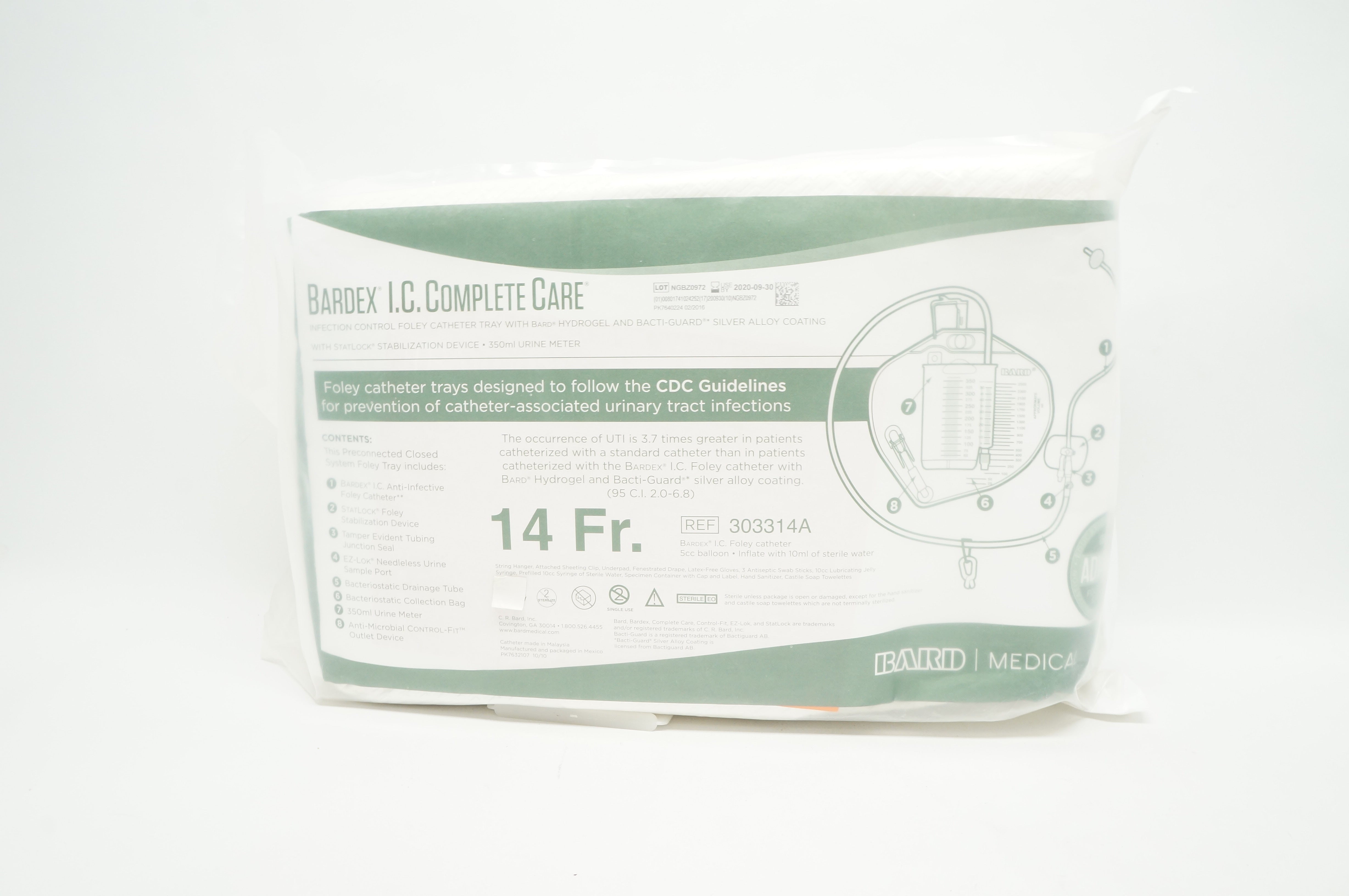 Bard A303314A SureStep Foley Tray System 14Fr (x)