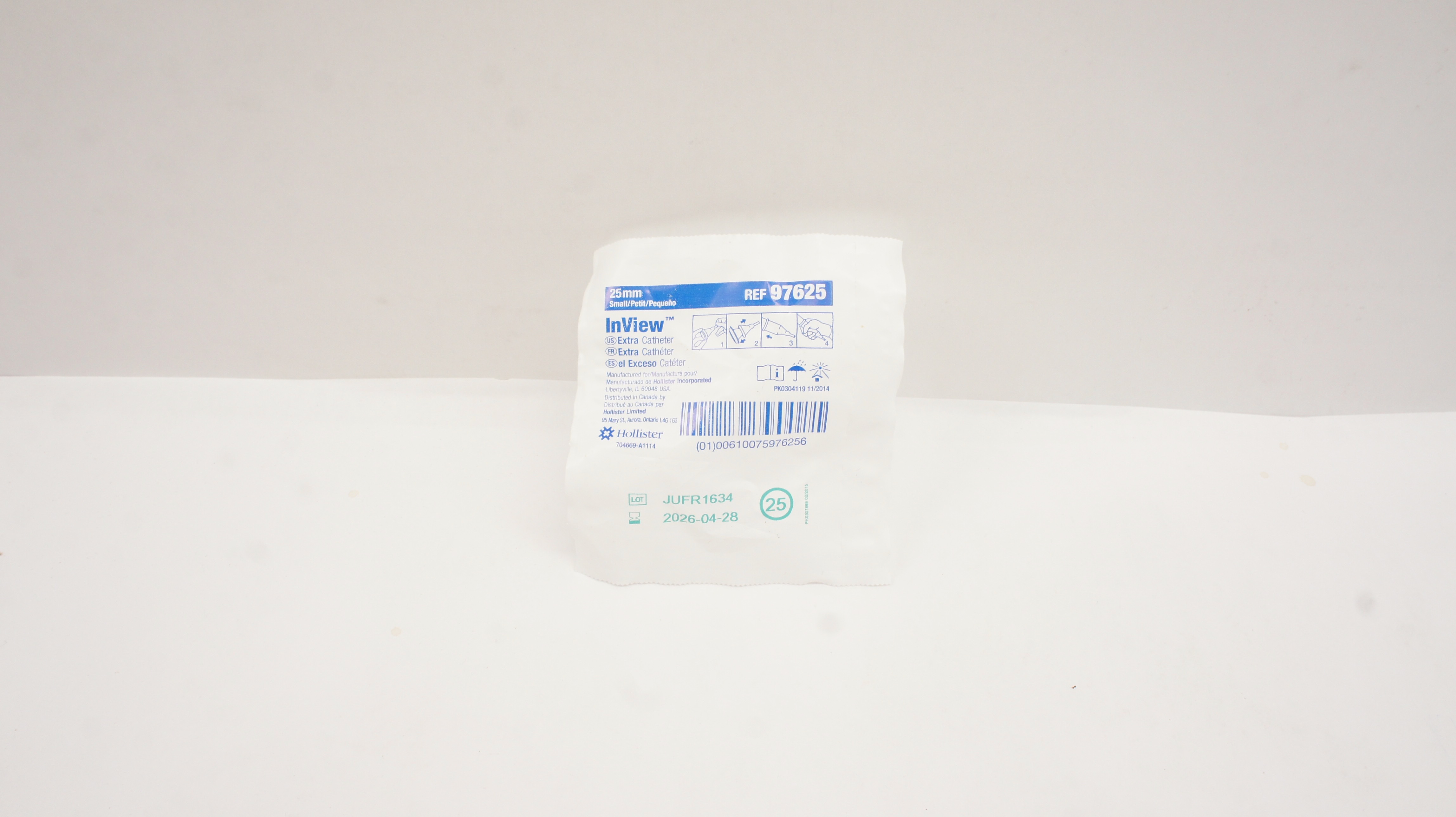 Hollister 97625 InView Extra Catheter 25mm