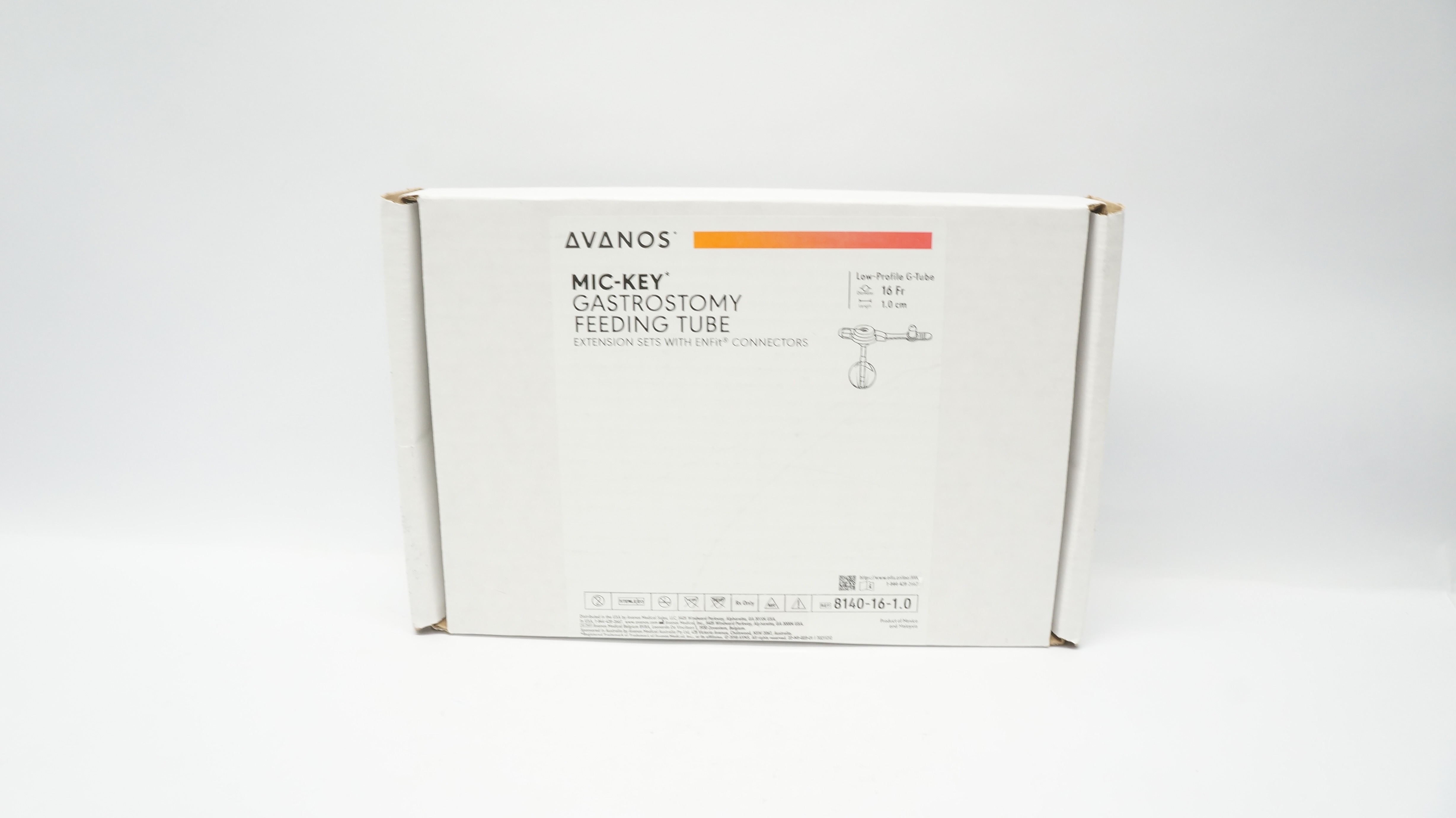 Avanos 8140-16-1.0 Mic-Key Gastrostomy Feeding Tube 16Fr x 1.0cm (x)