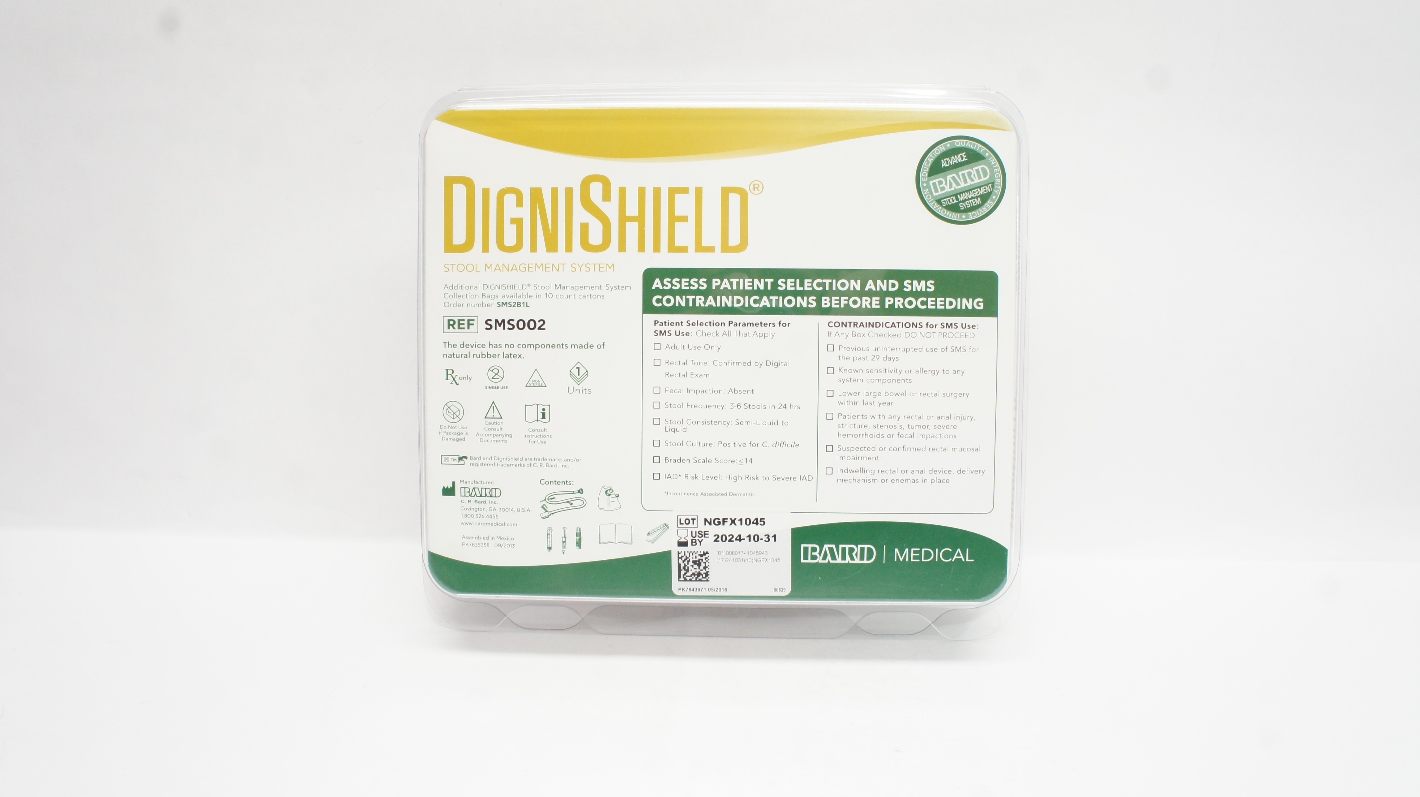 Bard SMS002 DigniShield Stool Management System