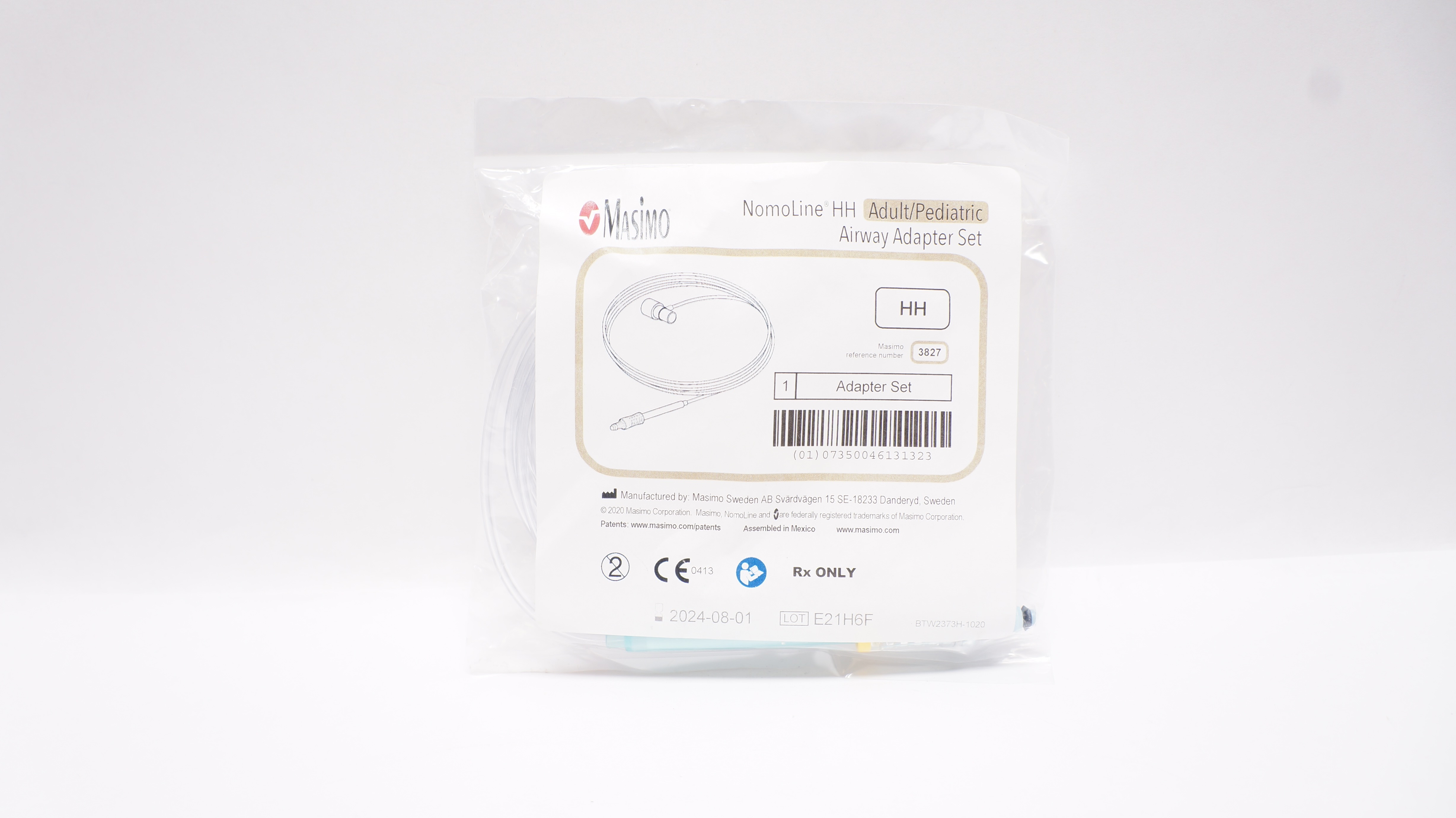 Masimo 3827 NomoLine HH Adult/Pediatric Airway Adapter Set