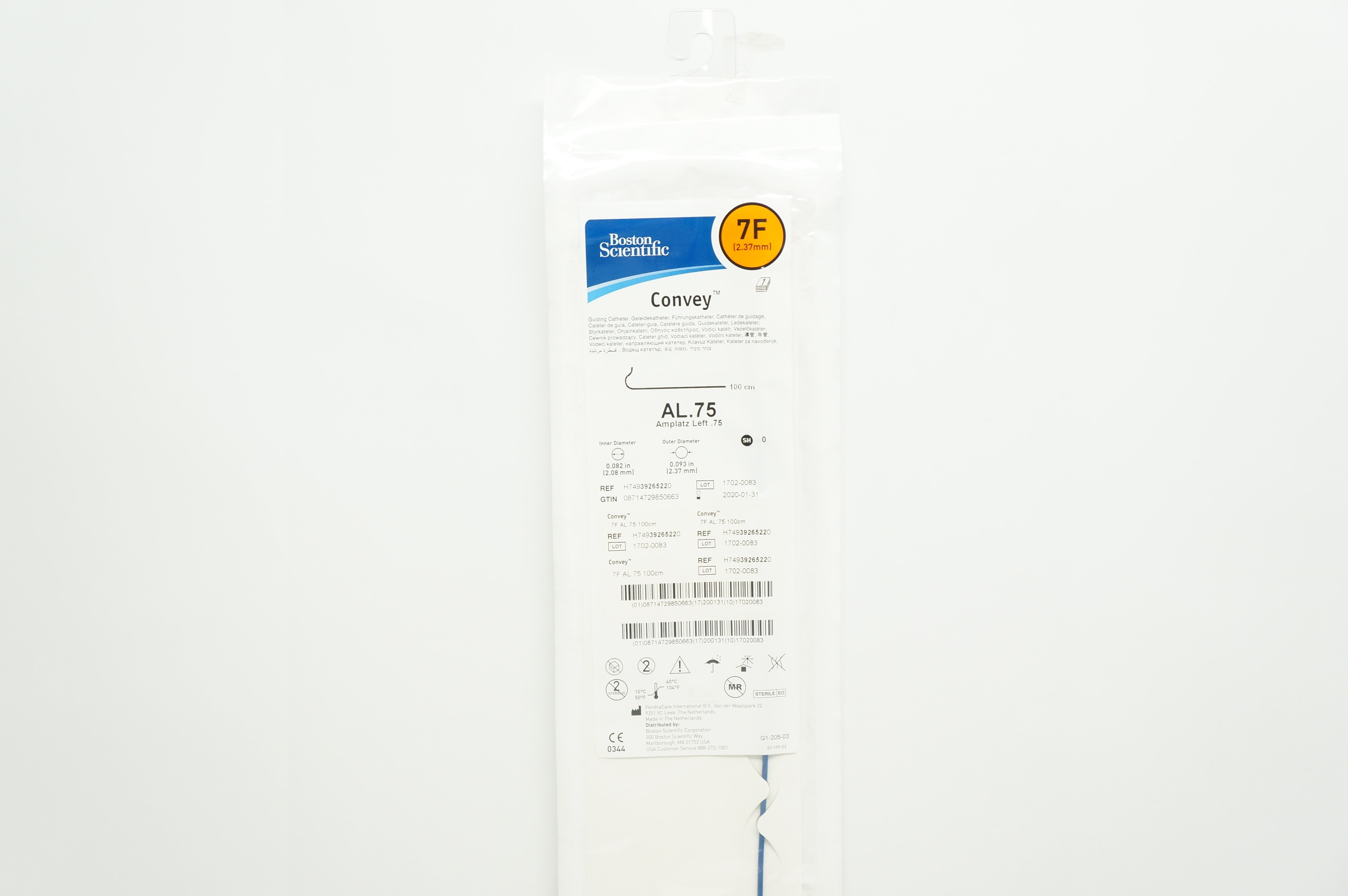 Boston Scientific 3926522 Convey Guiding Cath. 7F, AL.75 (x)
