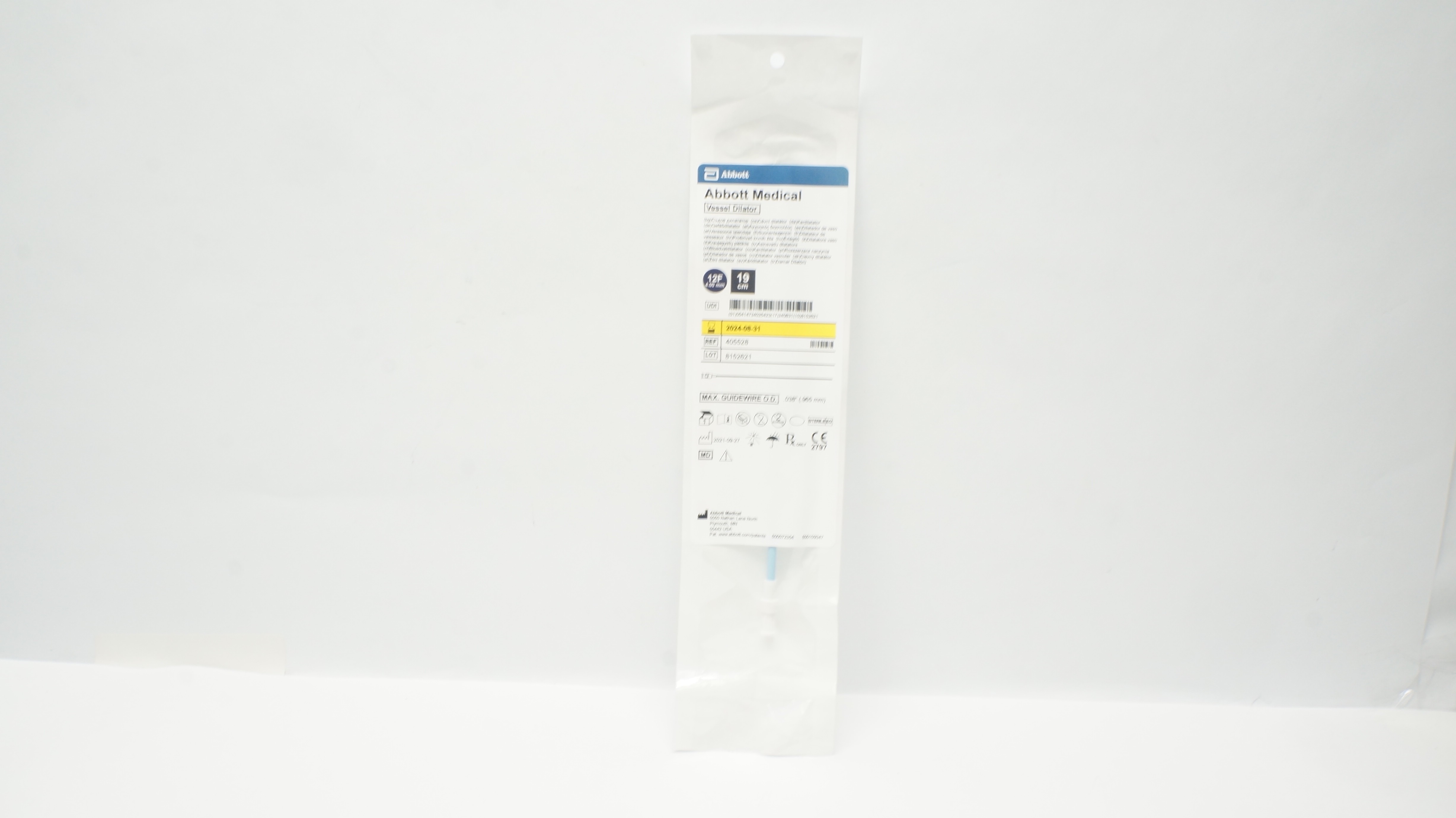 Abbott Medical 405528 Vessel Dilator 12F x 19cm, 038In (x)