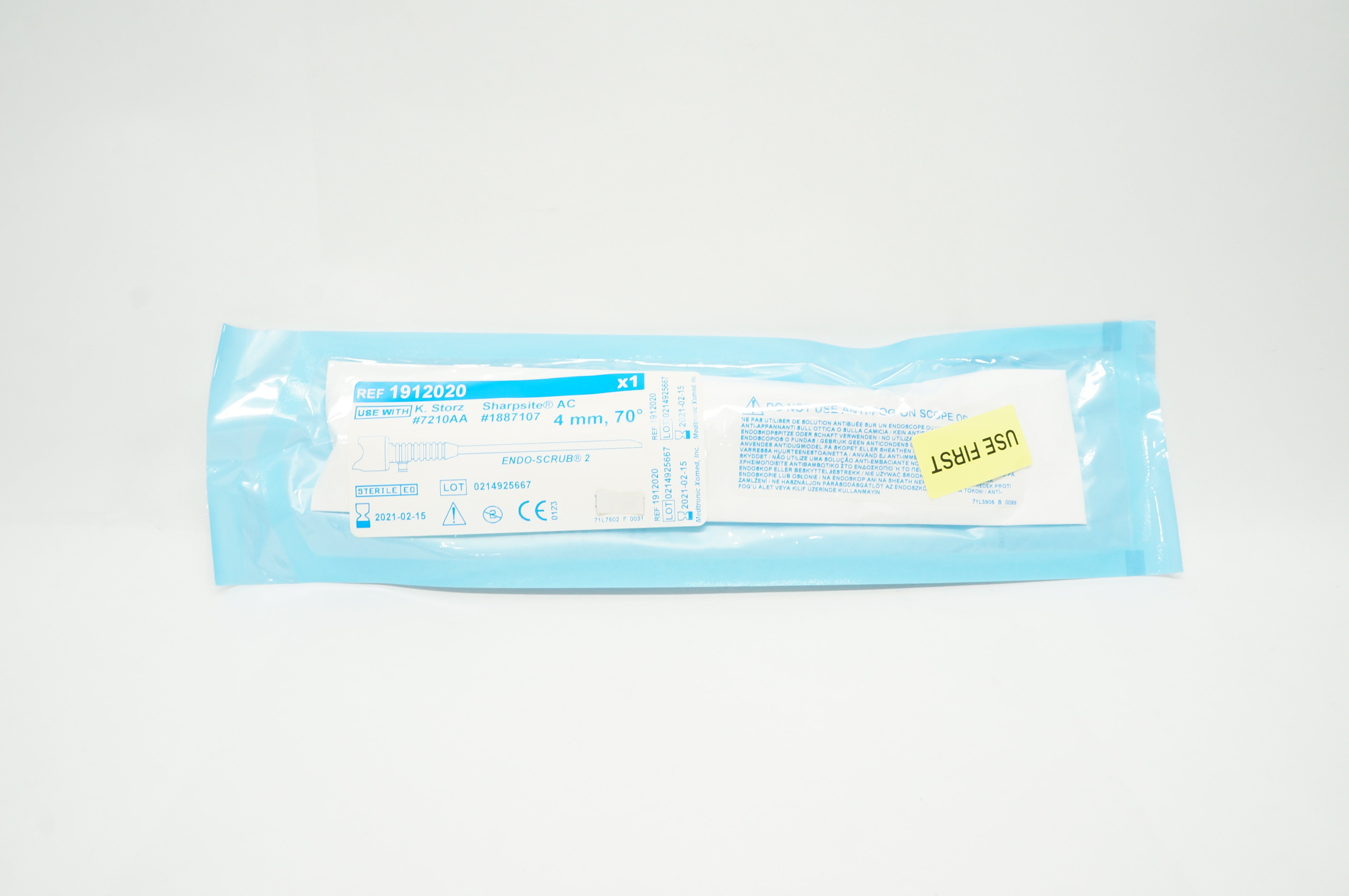 Medronic 1912020 K.Storz Sharpsite AC EndoScrub 2 Sheath 4mm, 70