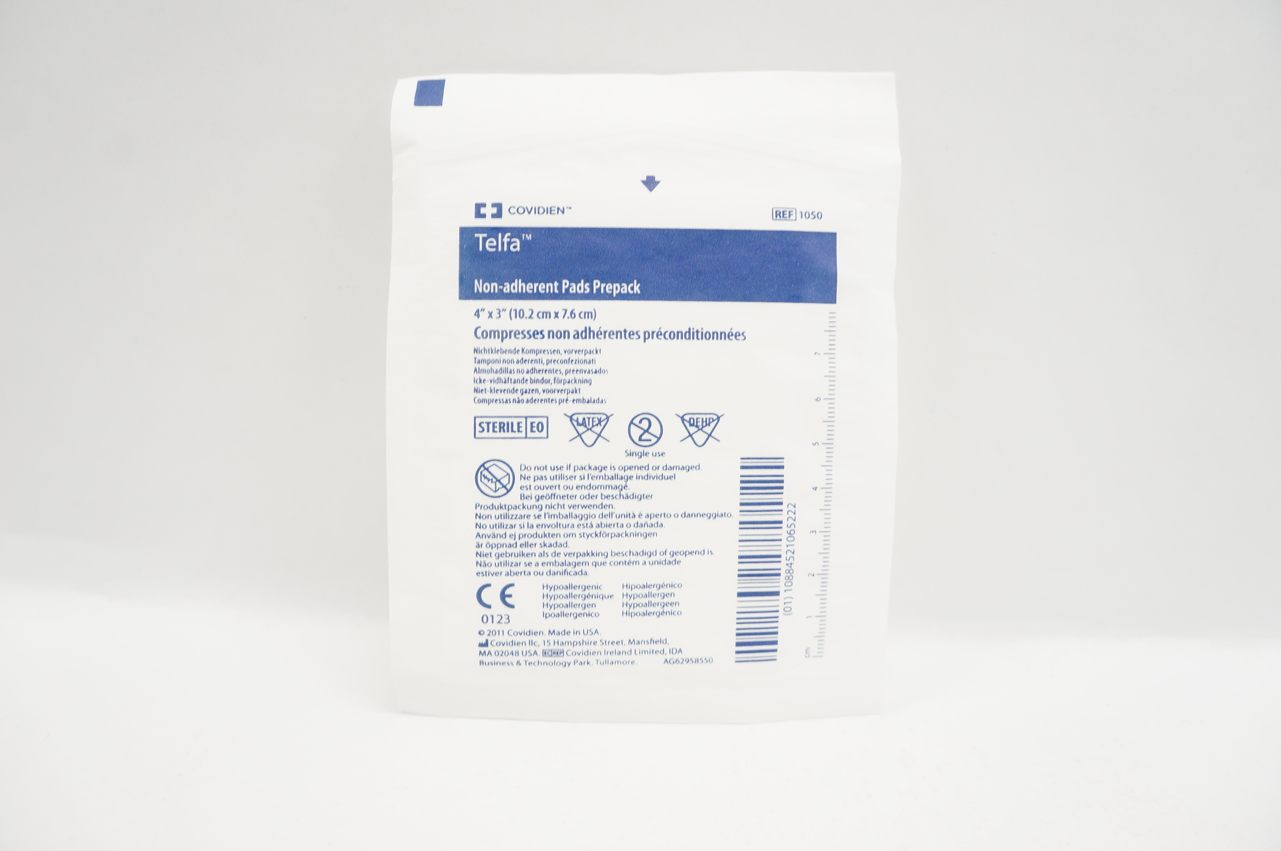 Covidien 1050 Telfa Non-Adherent Pads Prepack 4inch x 3inch