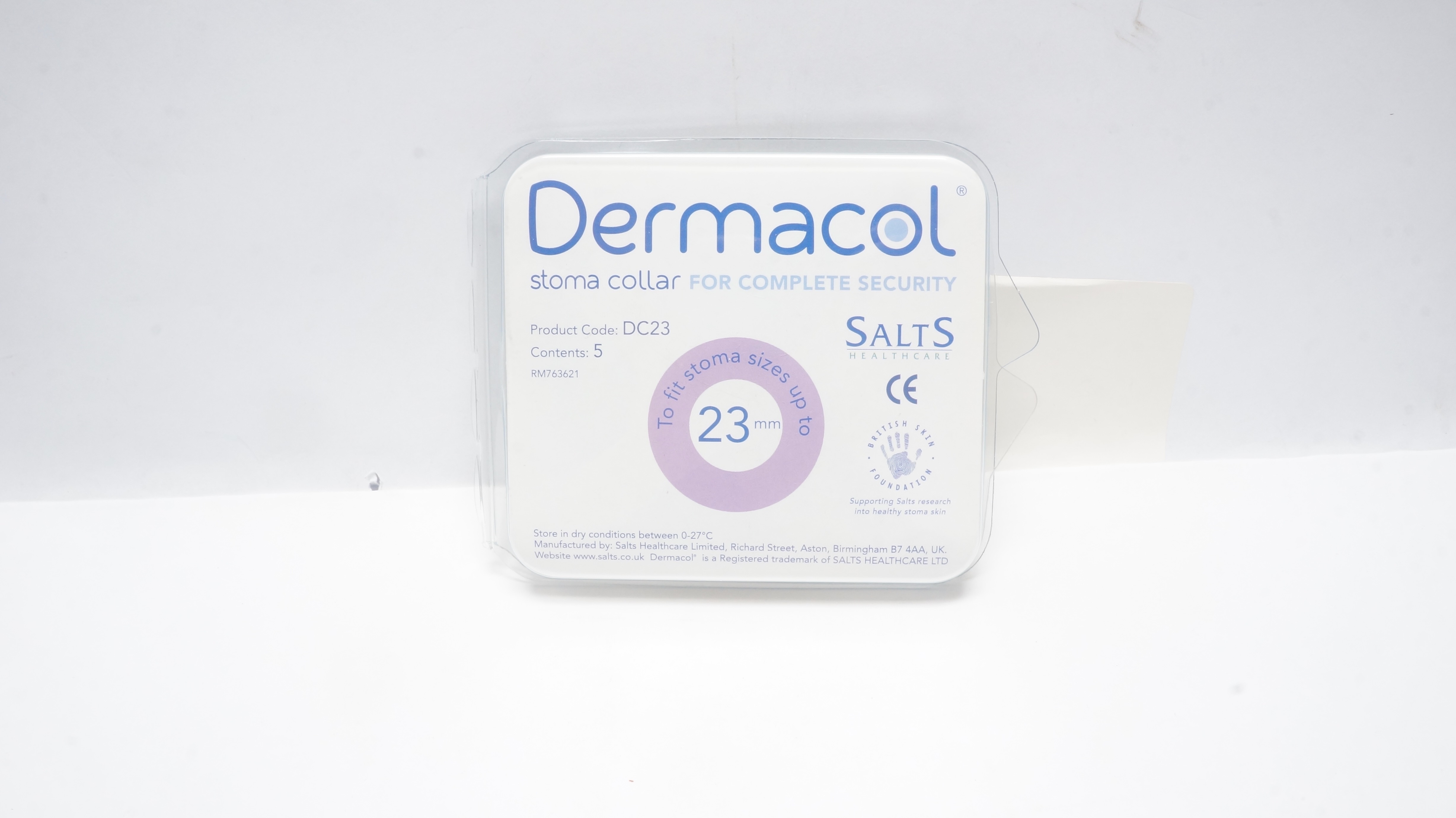 Salts Healthcare DC23 Dermacol Stoma Collar For Complete Security - Pack of 5