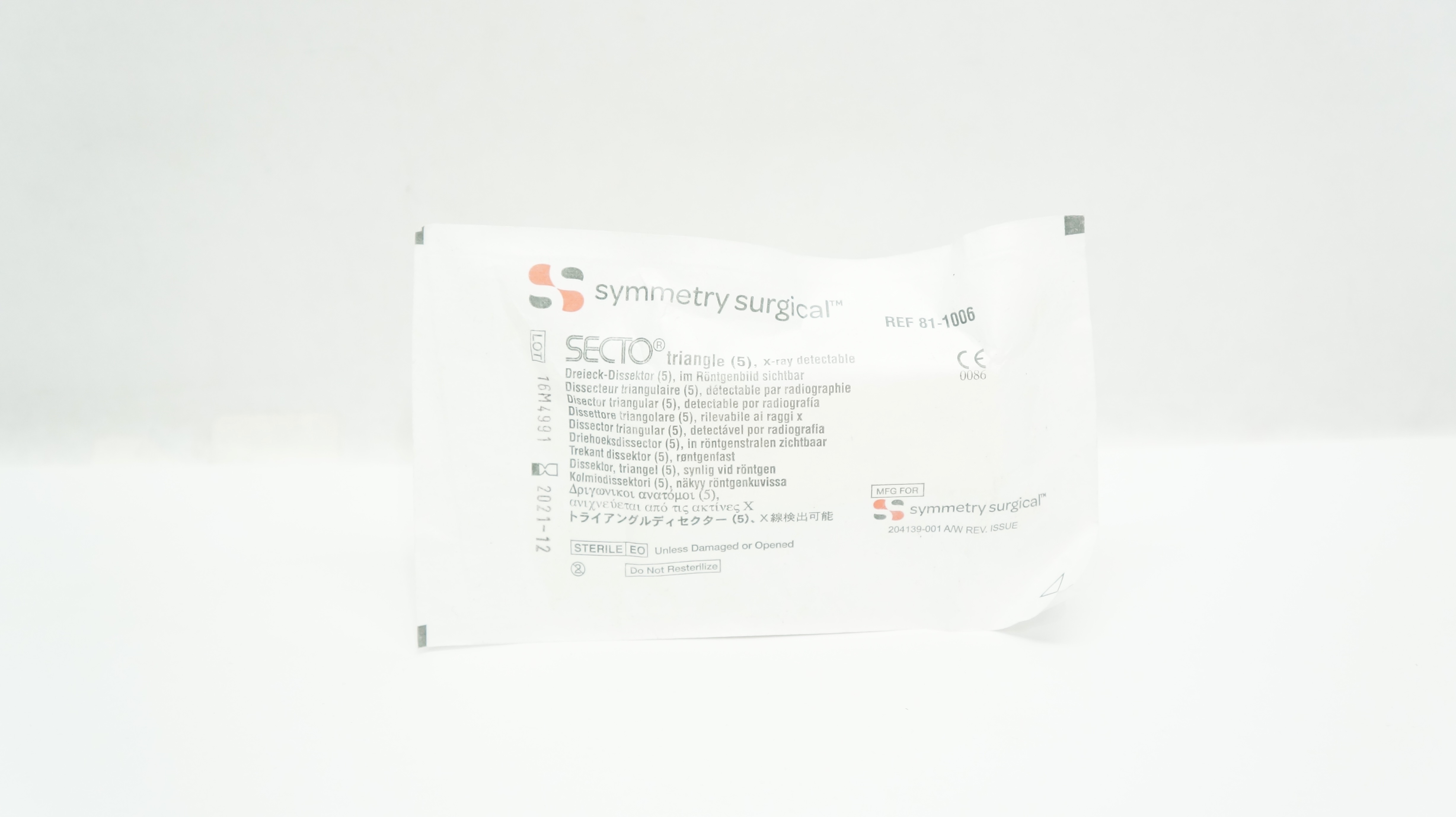 Symmetry Surgical 81-1006 Secto Triangle X-Ray Detectable (x) - Pack of 5