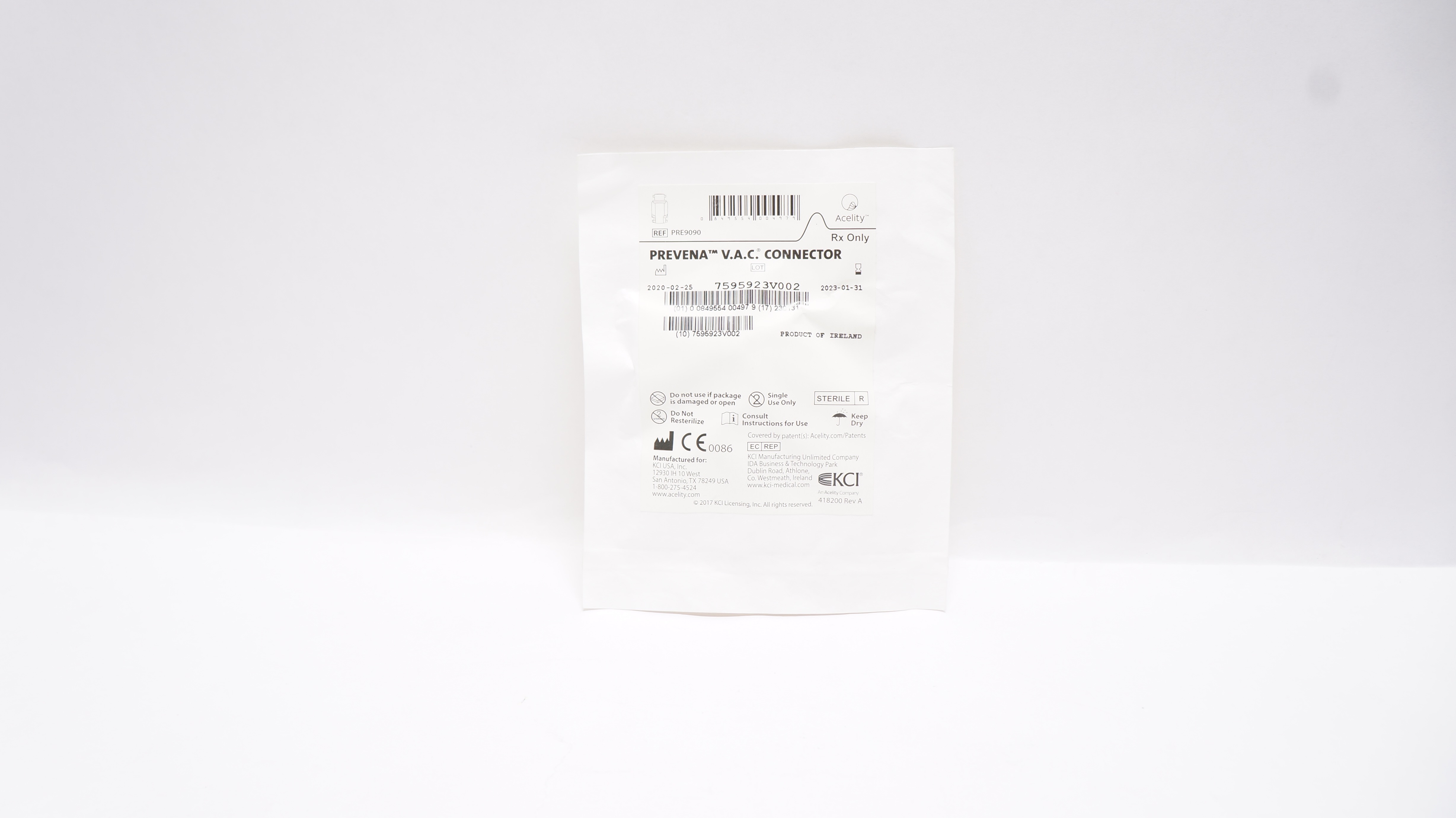 KCI PRE9090 Prevena V.A.C. Connector (x)