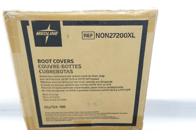 Medline NON27200XL Boot Covers, Blue X-Large - Case of 150