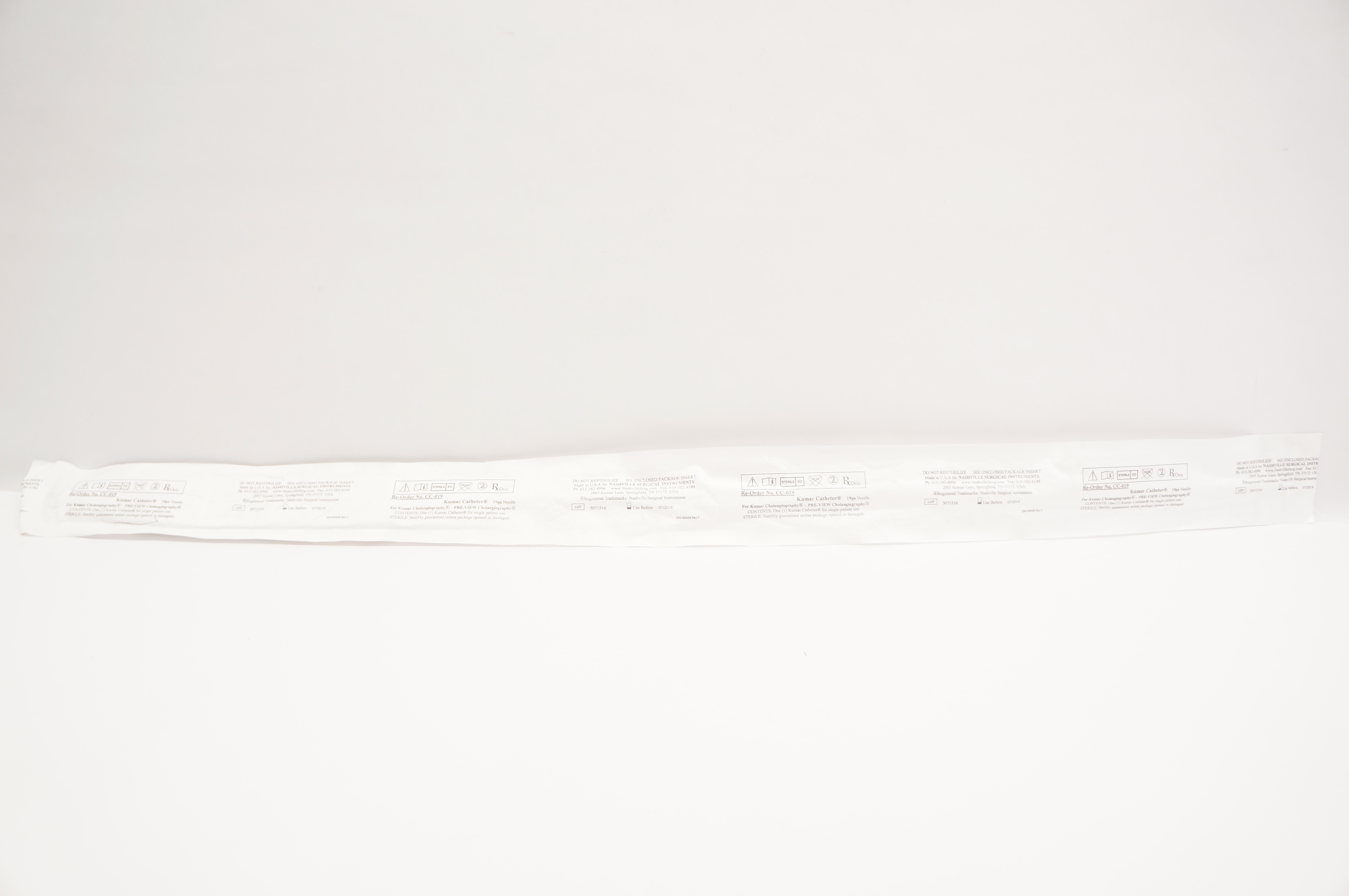 Nashville Surgical Instruments CC-019 Kumar Cath. 19ga Ndle (x)