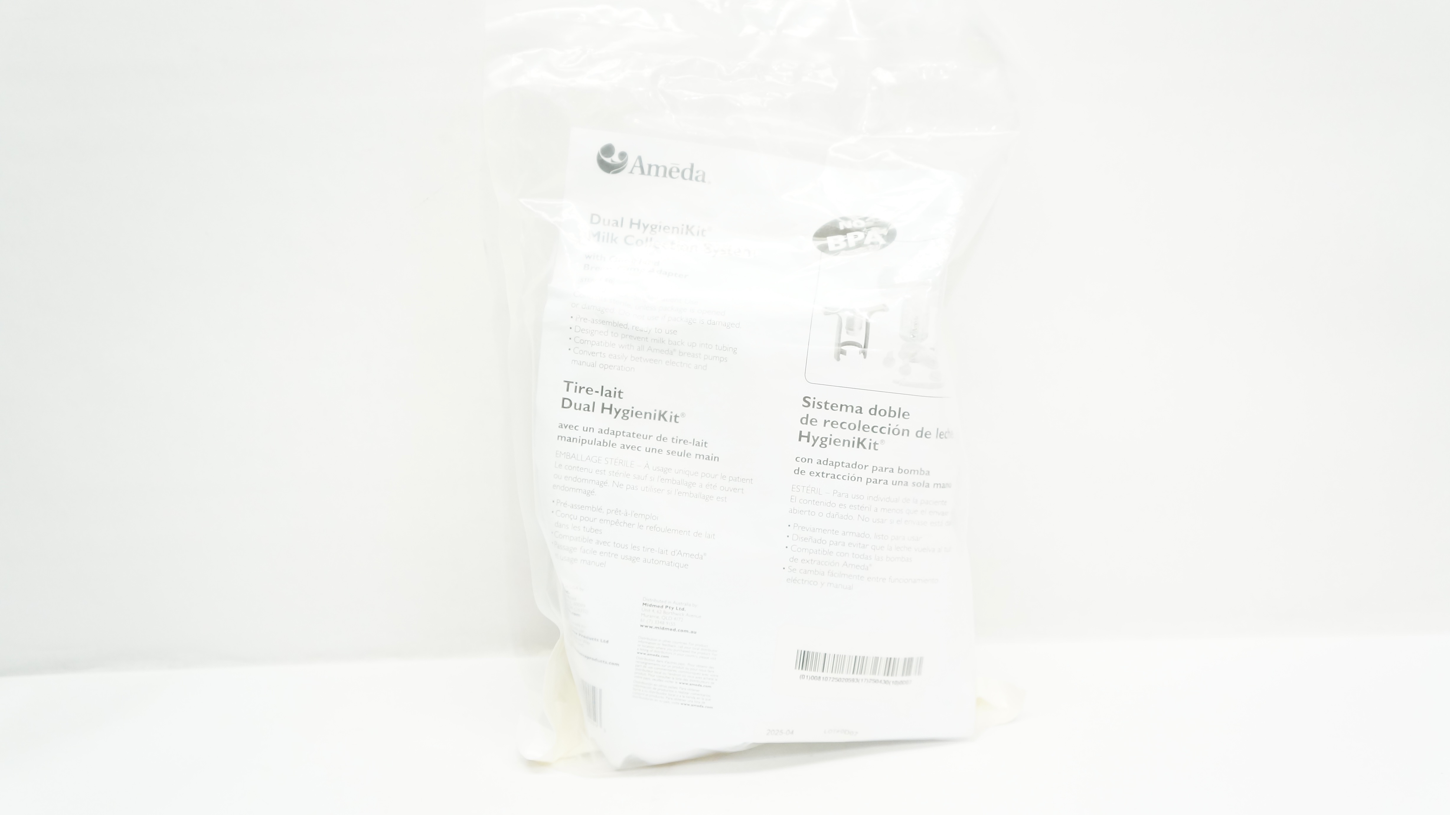 Ameda 17152 Dual HygieniKit Milk Collection System