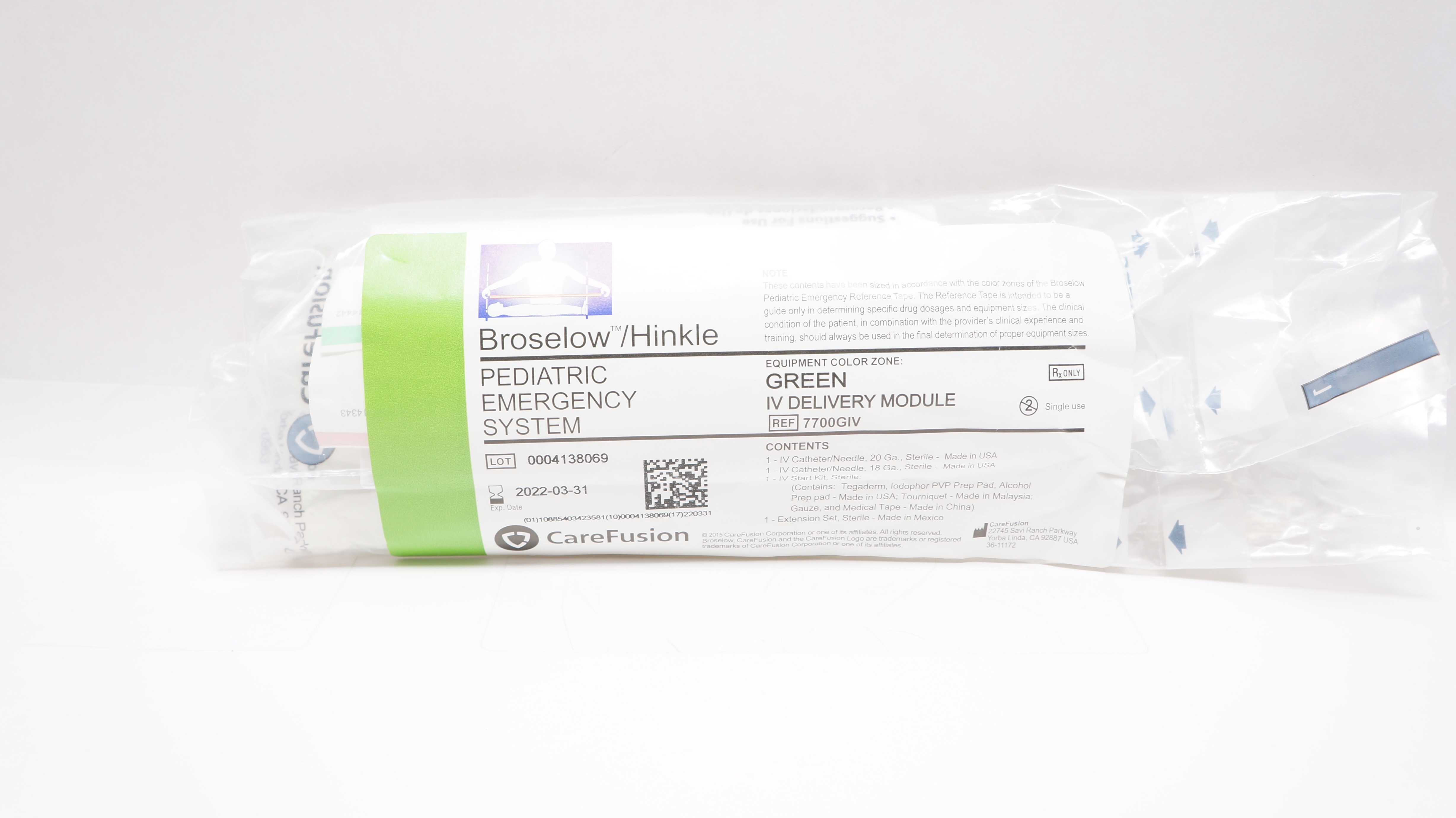 CareFusion 7700GIV Broselow/Hinkle Emergency System IV Delivery Module (x)