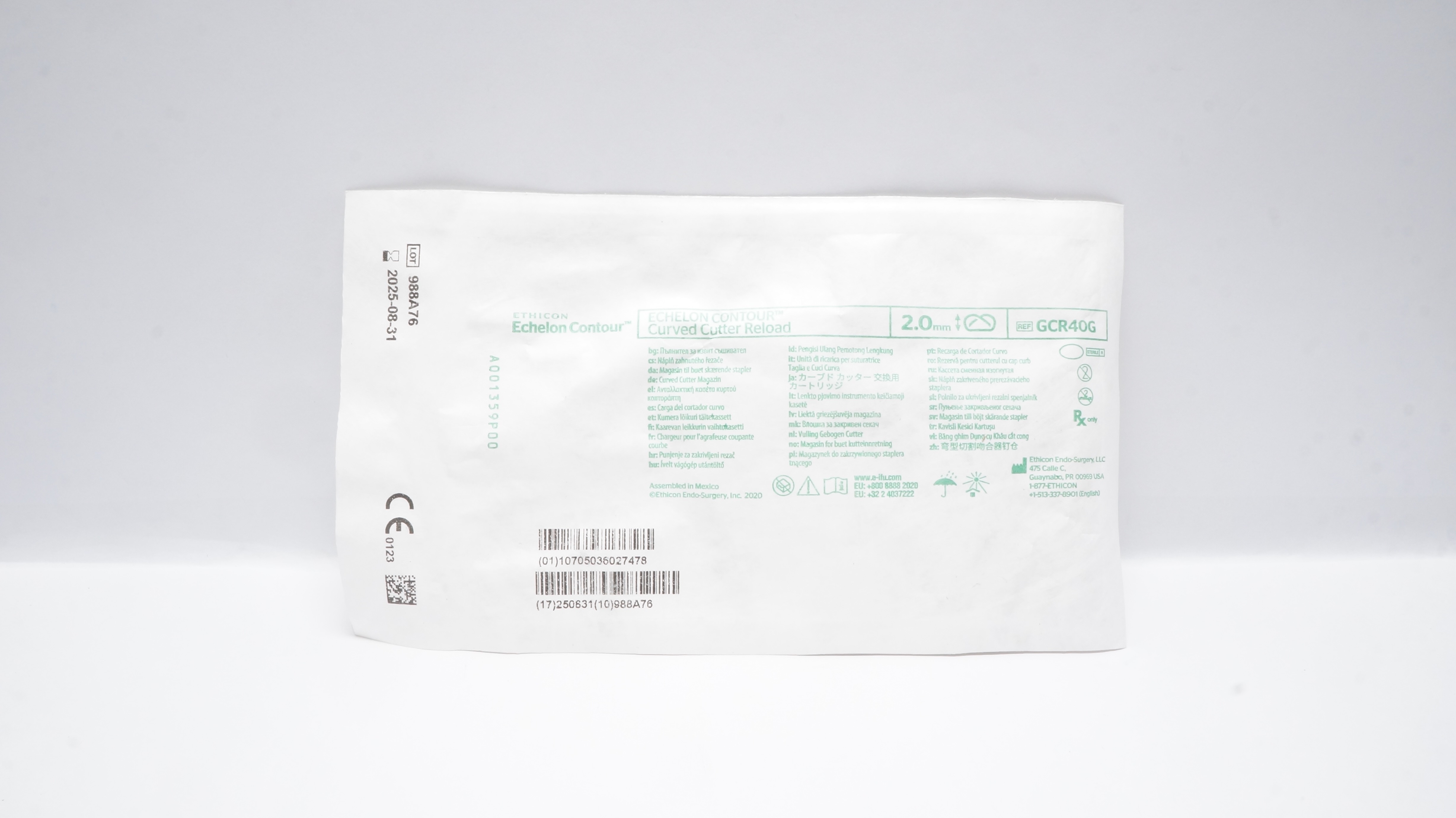 Ethicon GCR40G Echelon Contour Curved Cutter Reloads 2mm