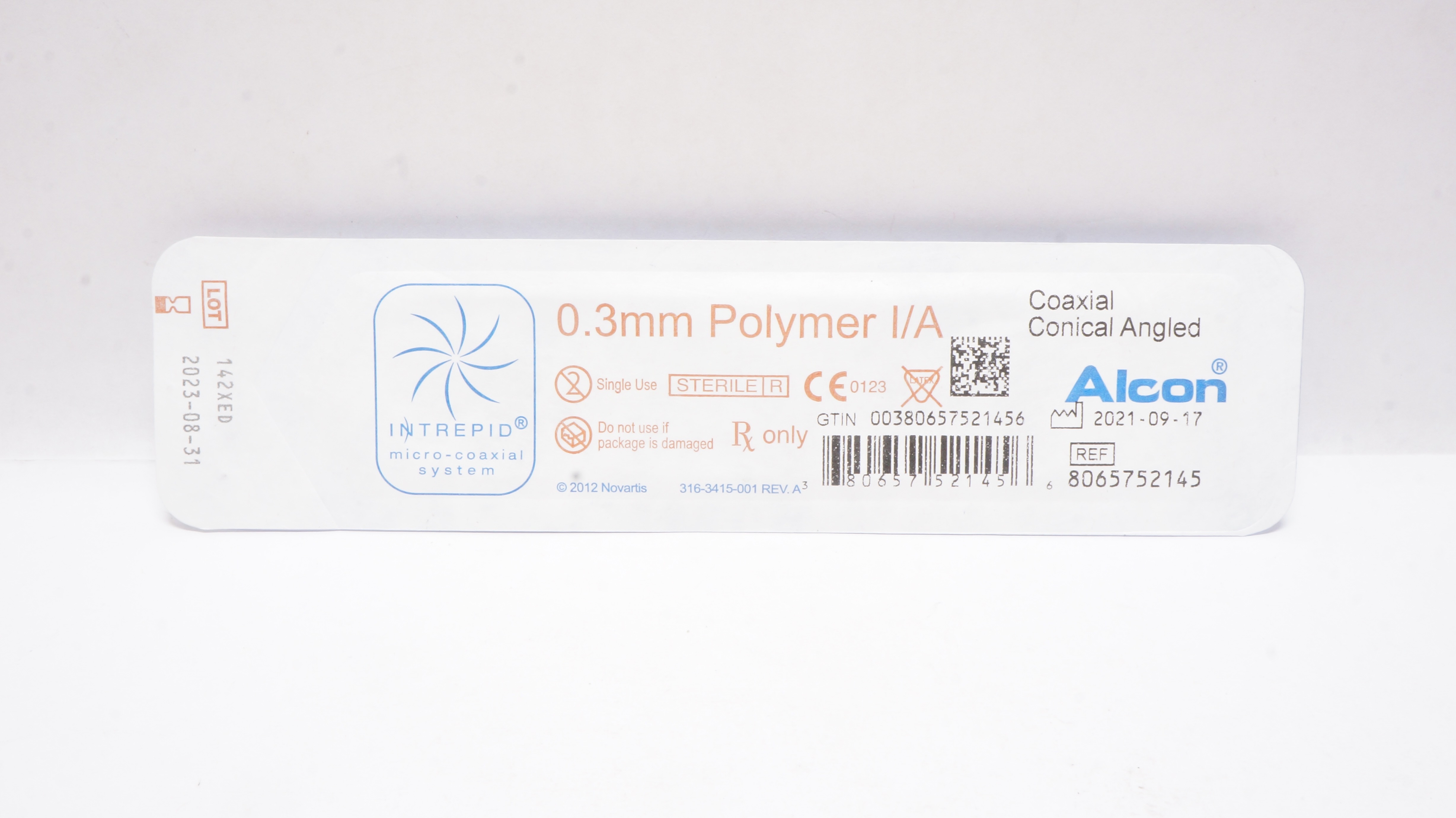 Alcon 8065752145 Polymer I/A Coaxial Conical Angled, 0.3mm