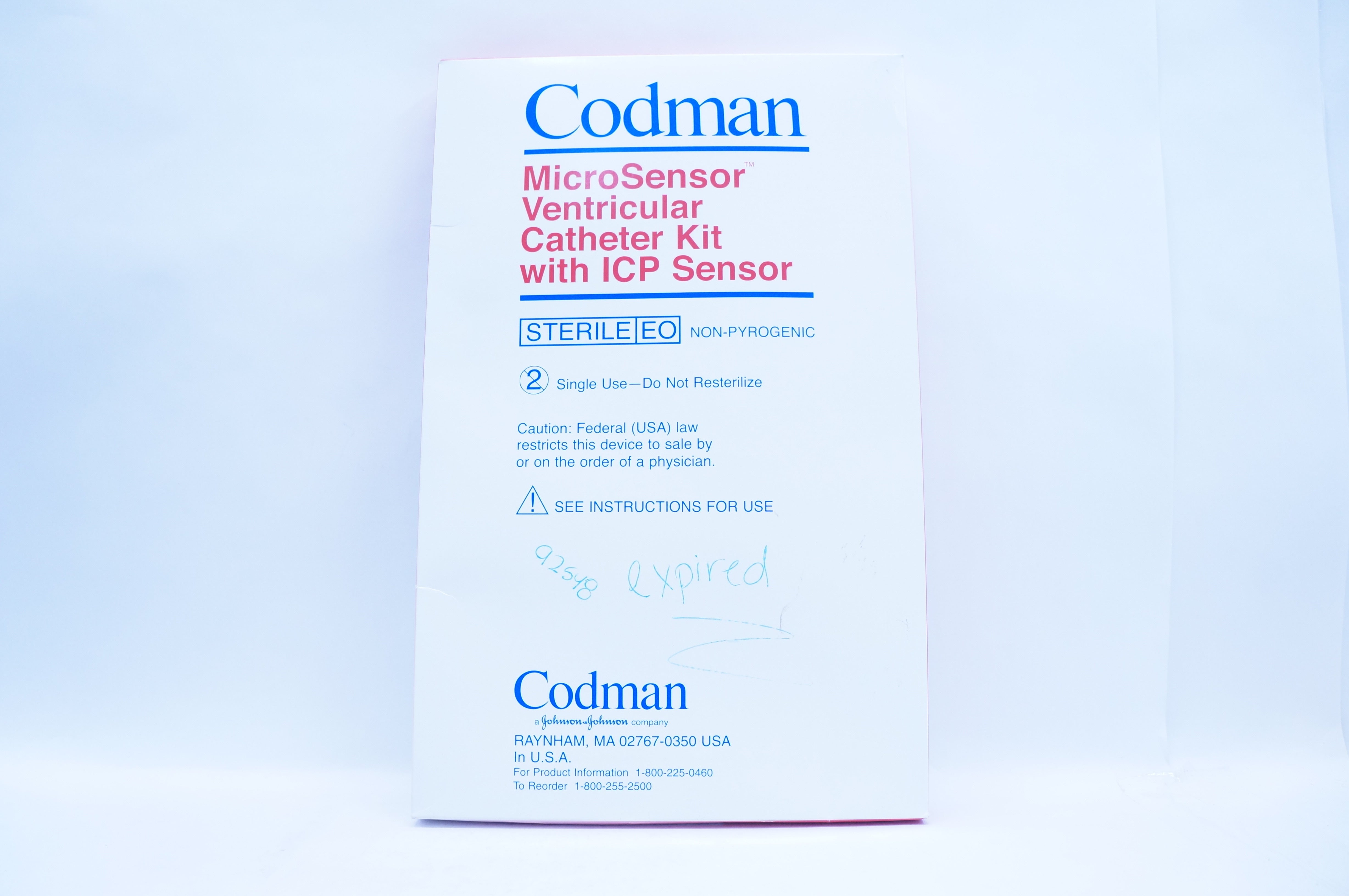 Codman 826653 MicroSensor Ventricular Catheter Kit With ICP Sensor (x)