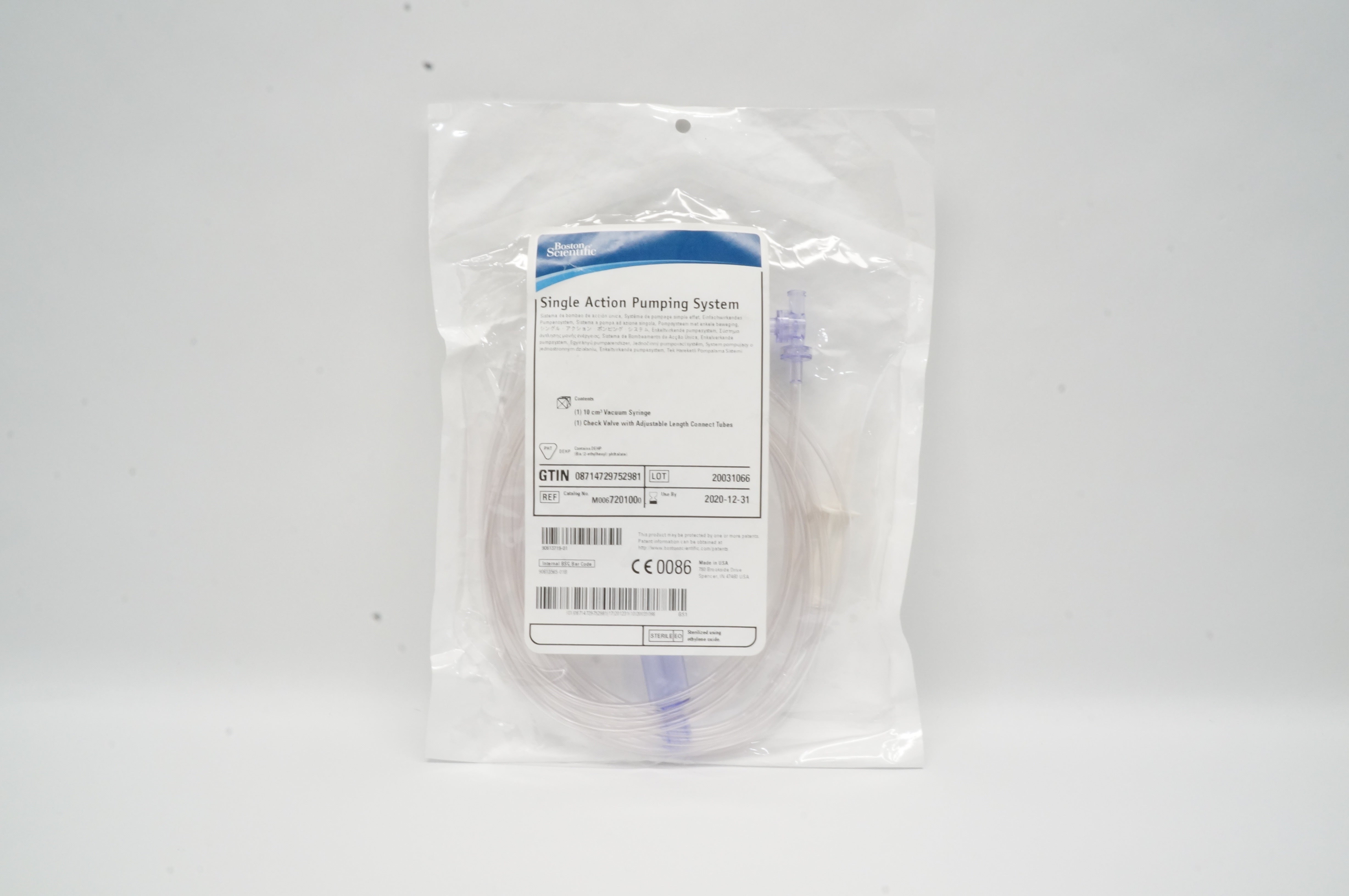 Boston Scientific M0067201000 Single Action Pumping System (x)