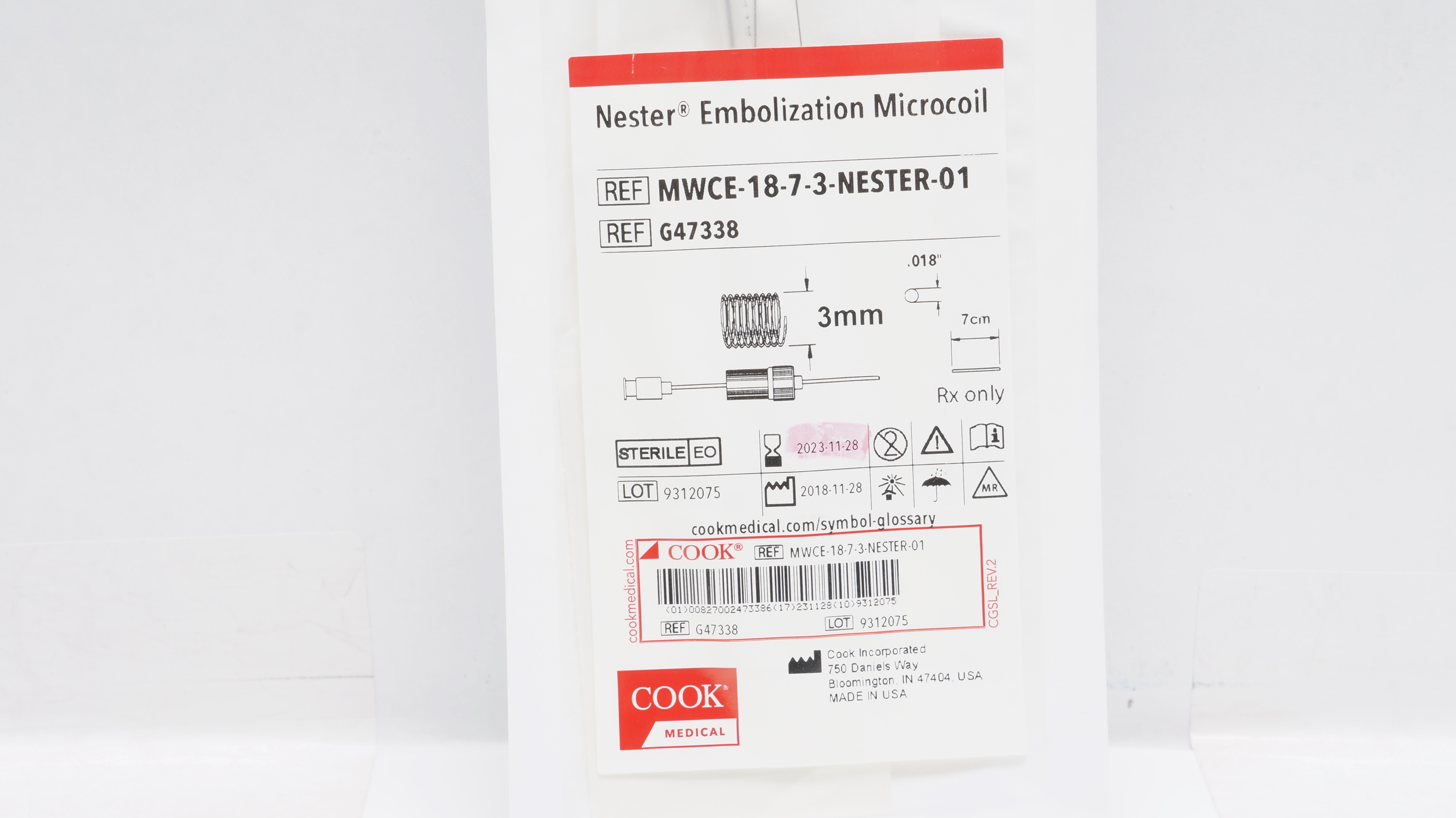 Cook Medical G47338 Nester Embolization Microcoil (x)