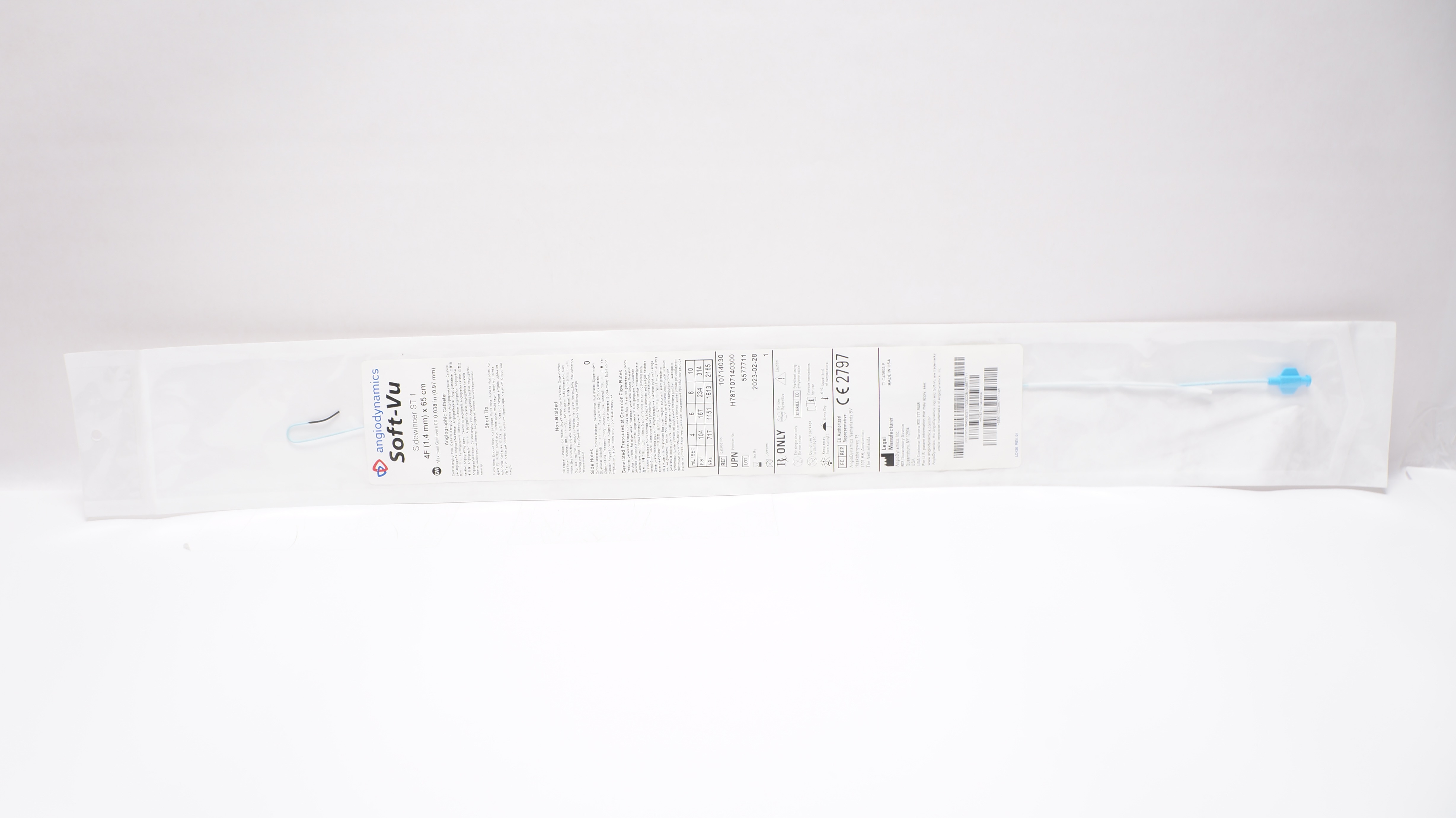 Angiodynamics 10714030 SoftVu Sidewinder ST 1 4F x 65cm (x)