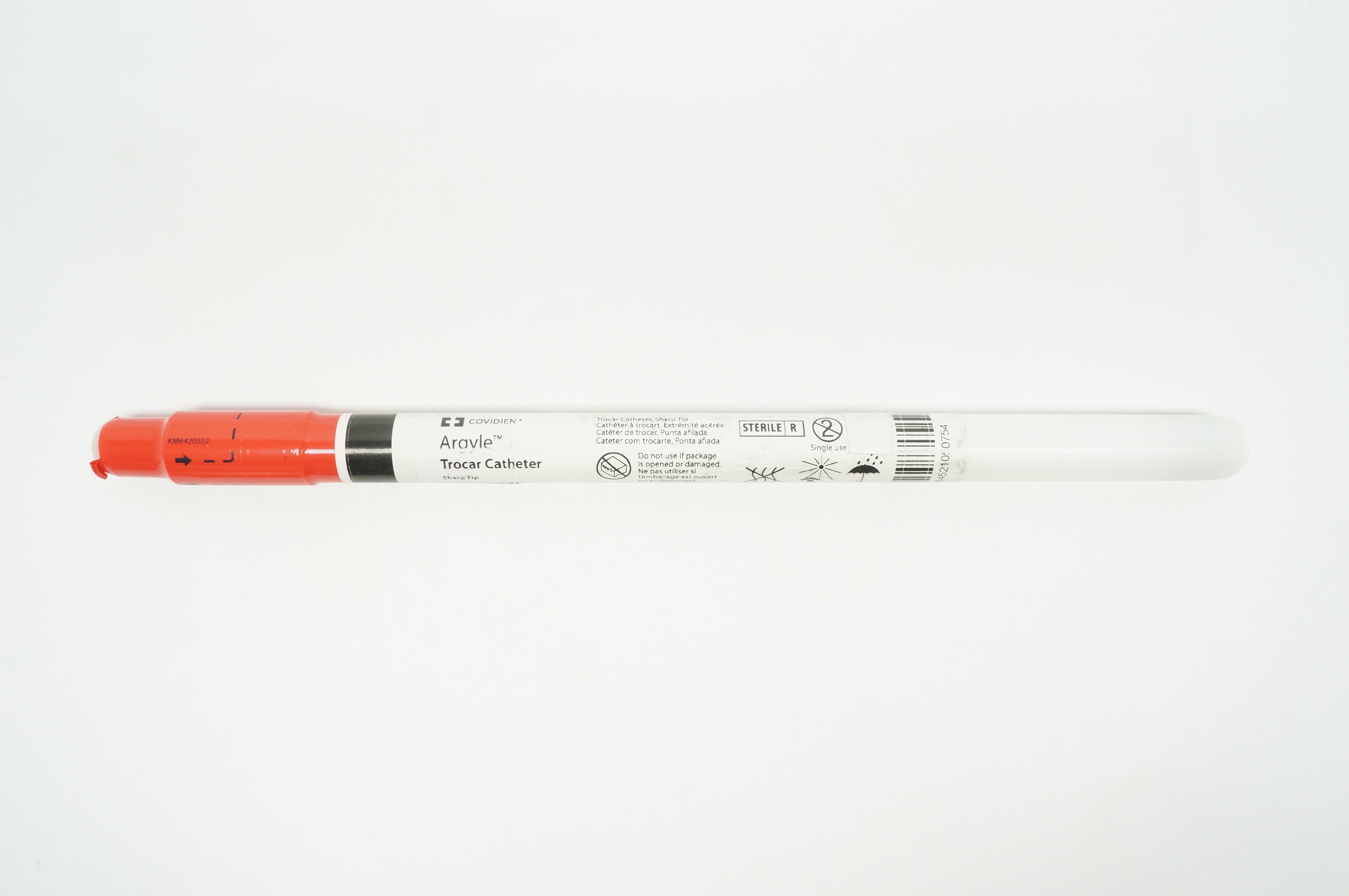 Covidien 8888561027 Argyle Trocar Cath., Sharp Tip 12Fr. x 9inch
