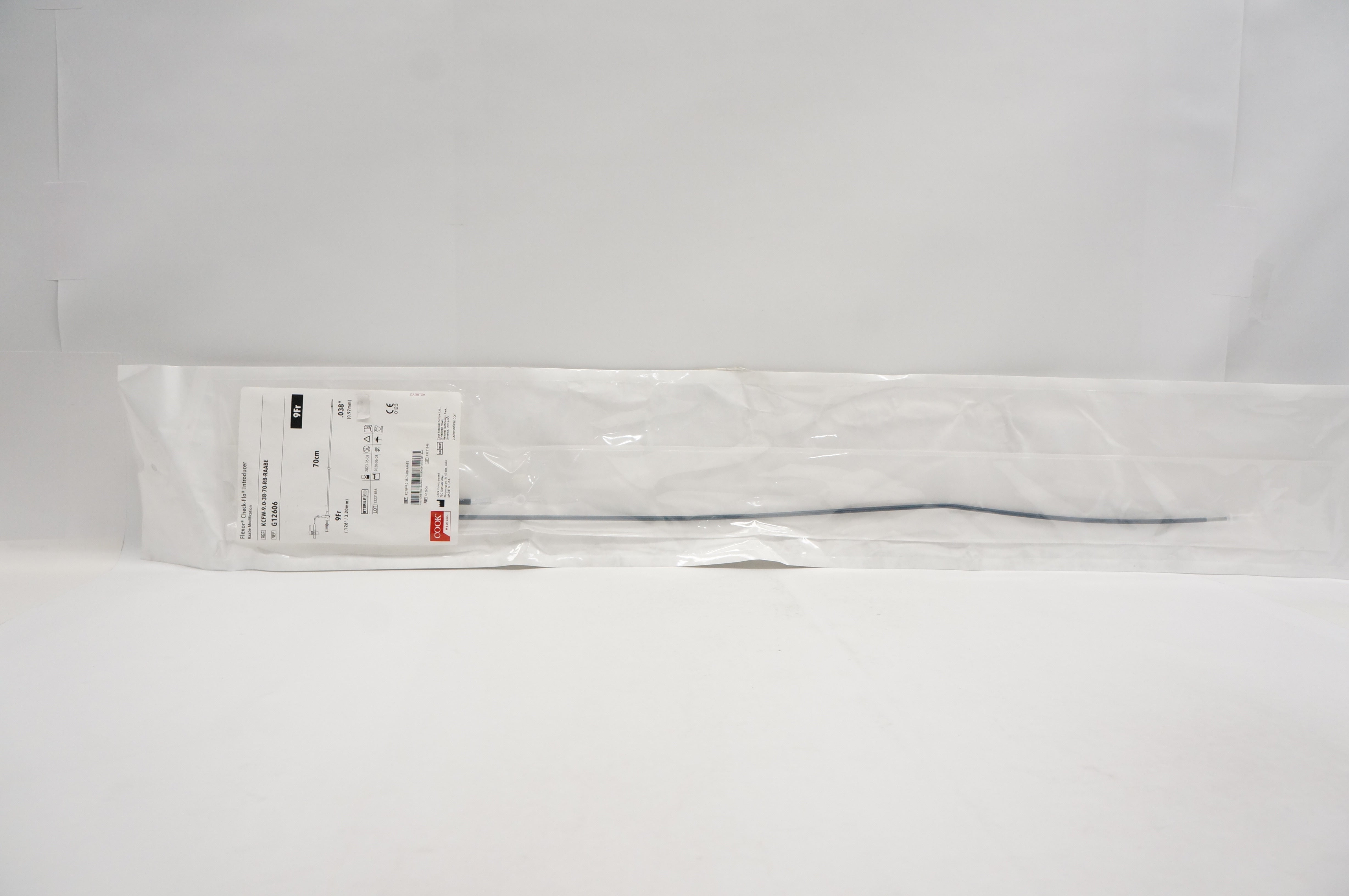 Cook Medical G12606 Flexor Check-Flo Introducer 9Fr x 70cm x 0.038inch