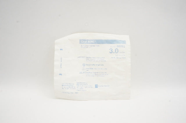 Mallinckrodt 86263 Oral RAE Preformed Tracheal Tube Uncuffed 3.0mm 4.2mm