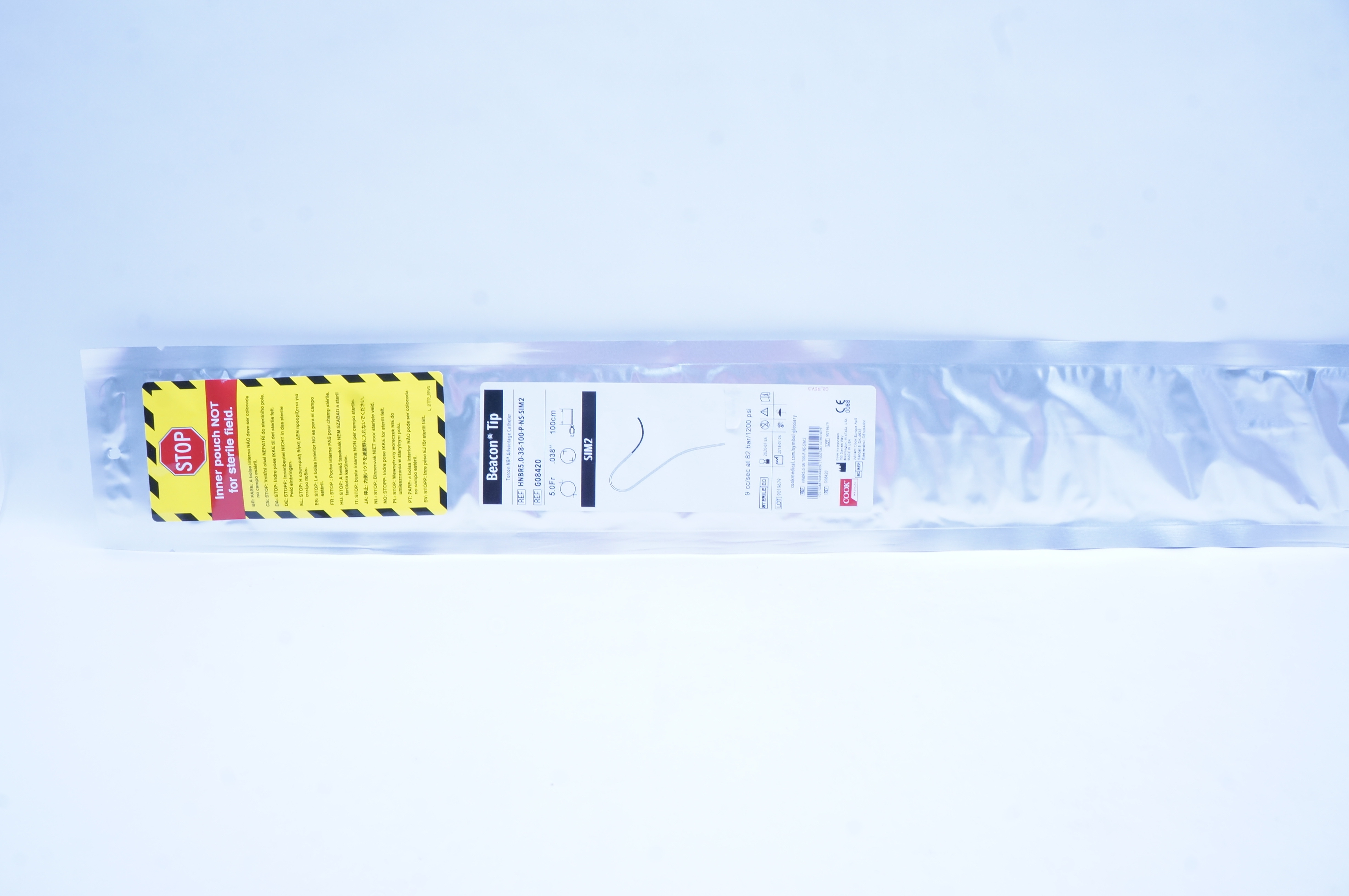 Cook Medical G08420 Beacon Tip Advantage Cath. SIM2 5 Fr. x .038in. x ...