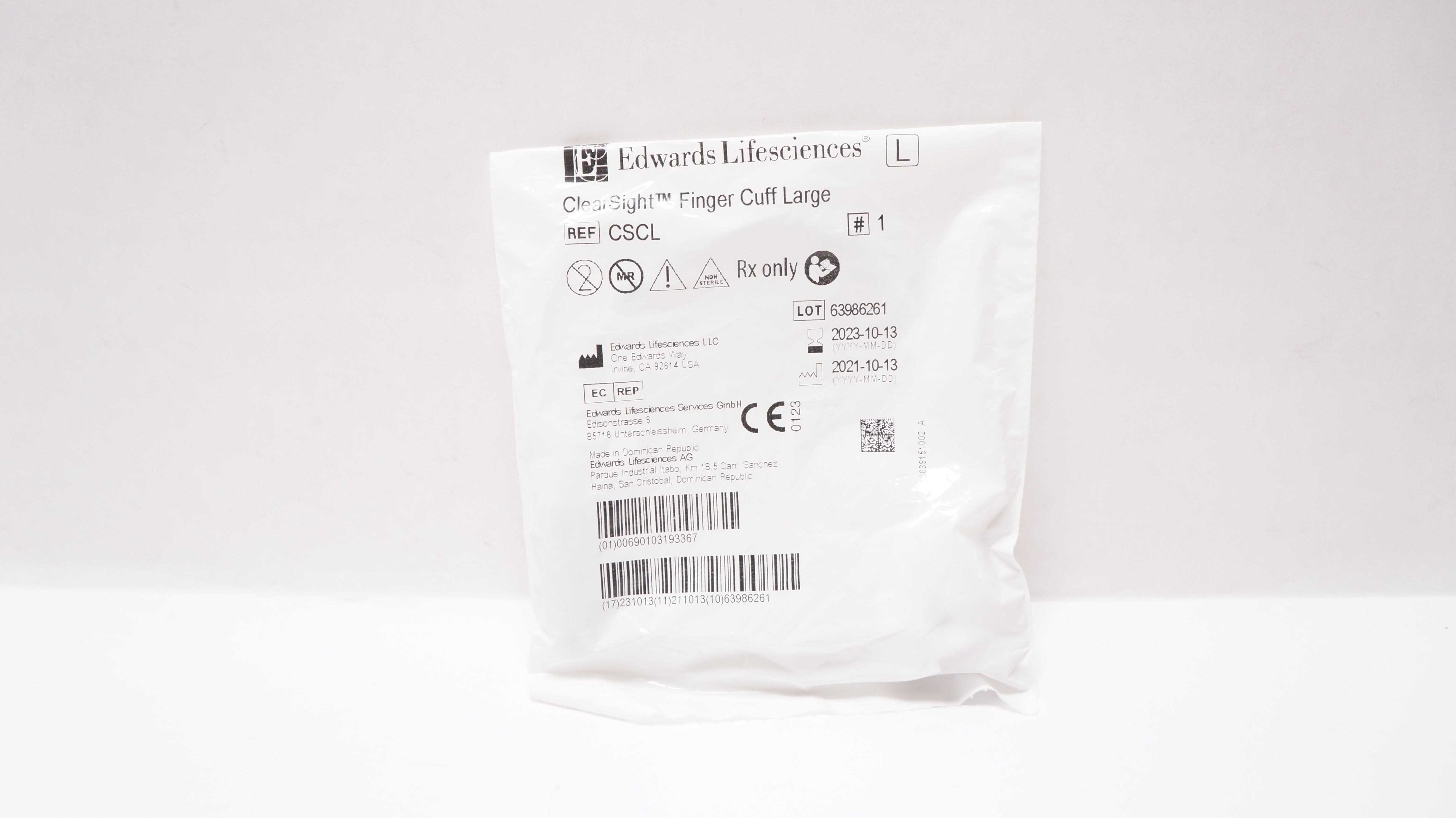 Edwards Lifesciences CSCL ClearSight Finger Cuff Large
