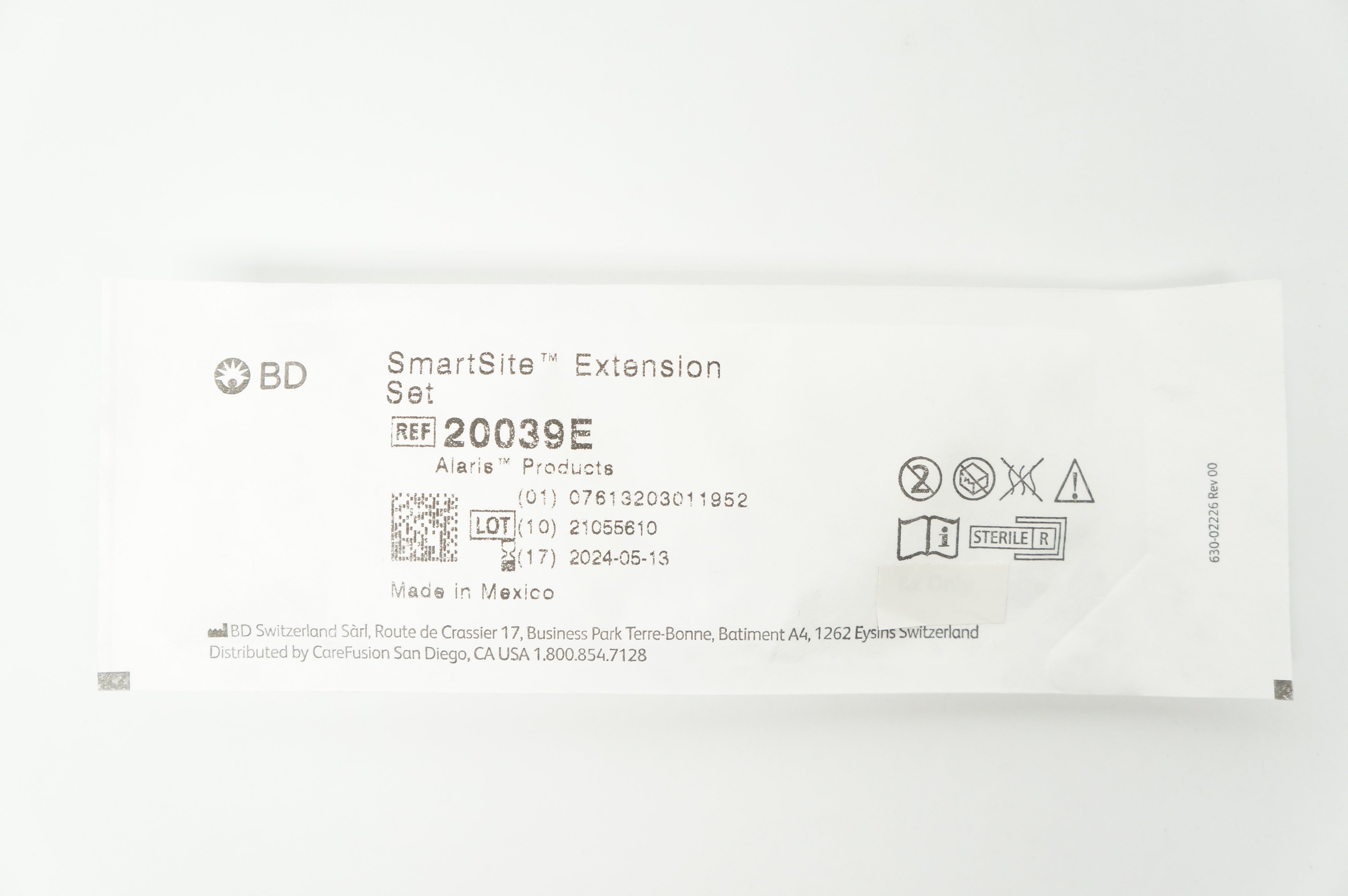 BD 20039E Alaris SmartSite Extension Set