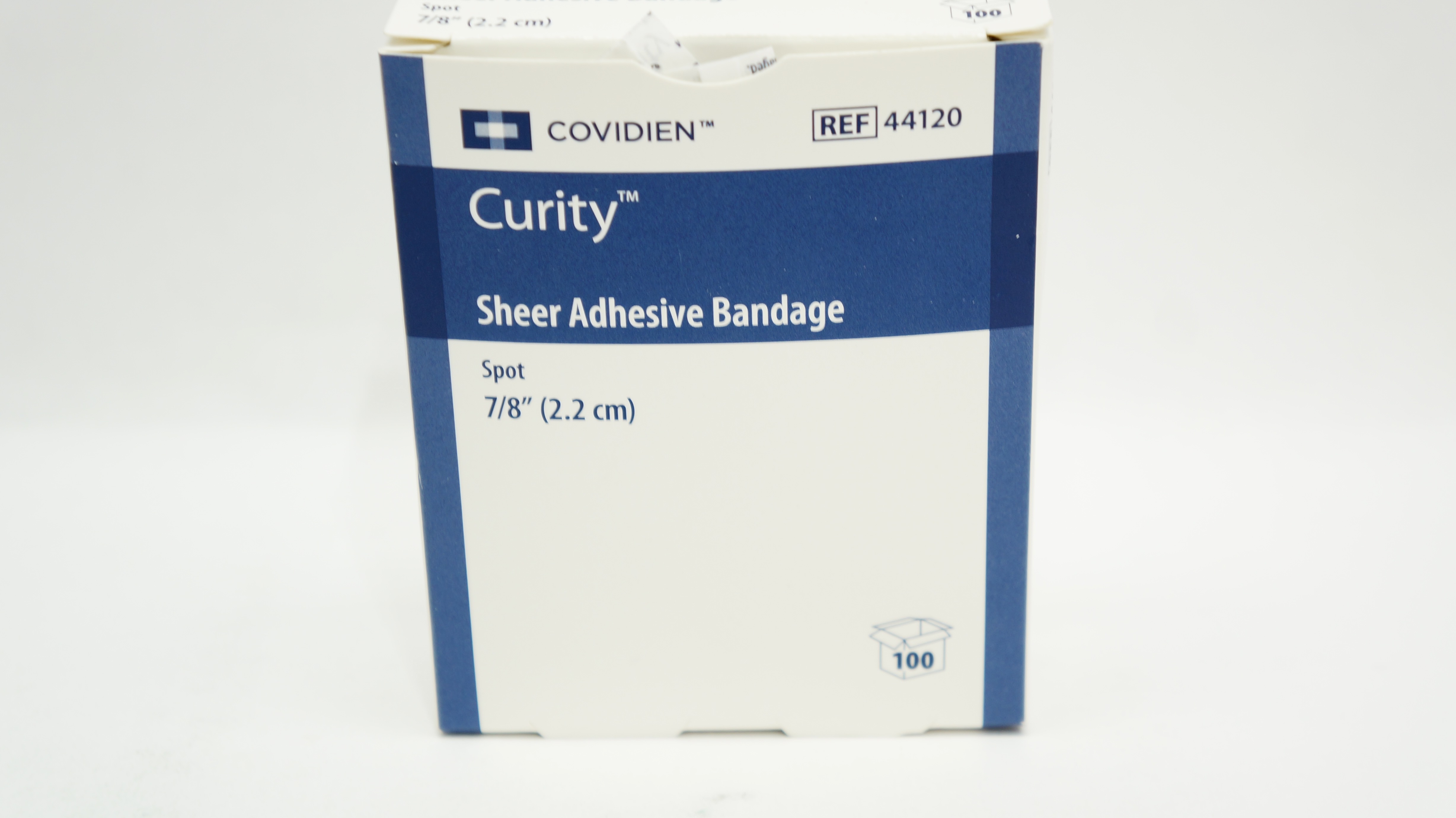 Covidien 44120 Curity Sheer Adhesive Bandage Spot 7/8inch - Box of 100