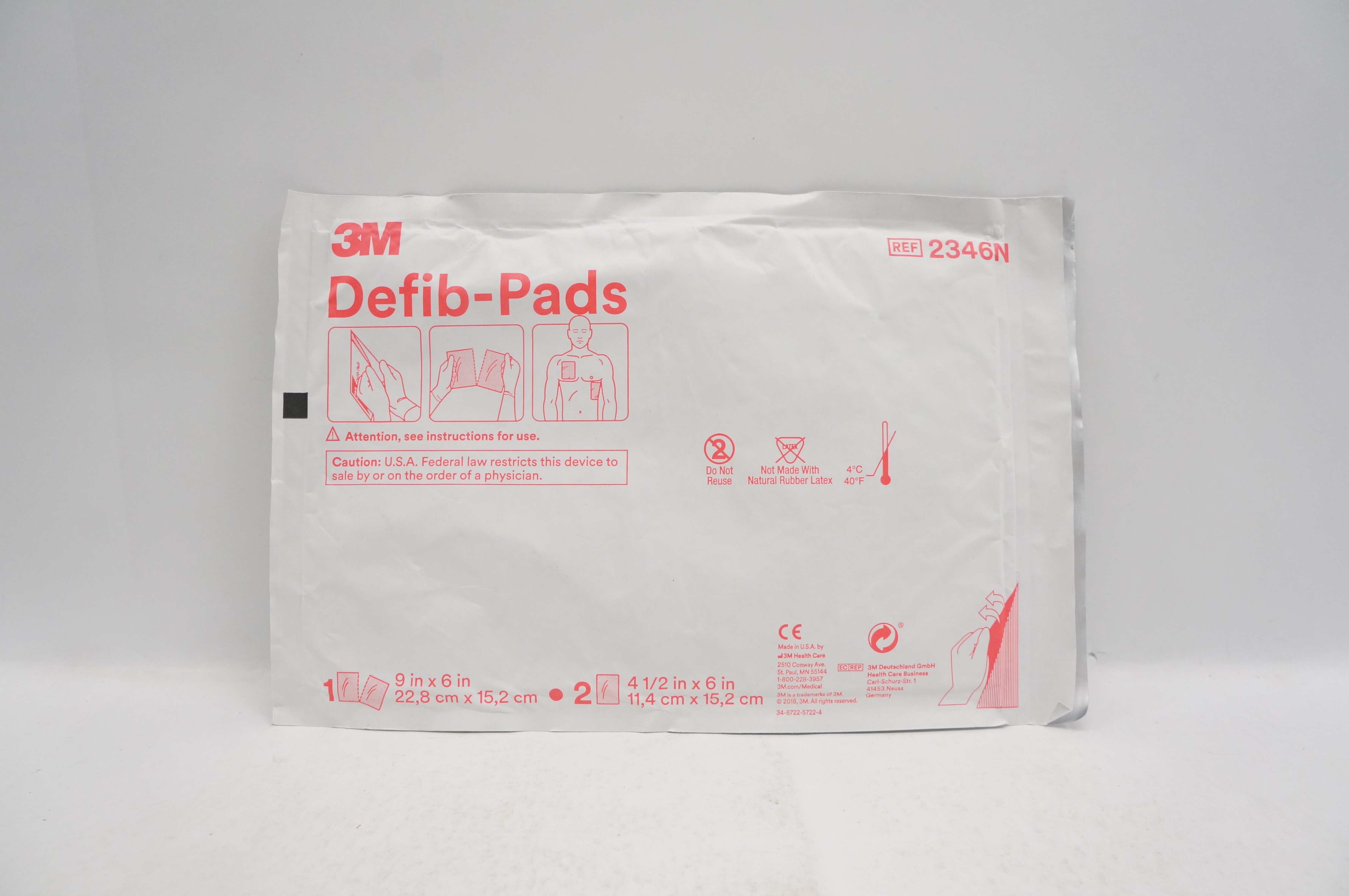 3M 2346N Defi-Pads 9inch x 6inch 4-1/2inch x 6inch (x)