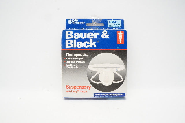 3M 201070 Bauer & Black Suspensory with Leg Straps, Small Pouch