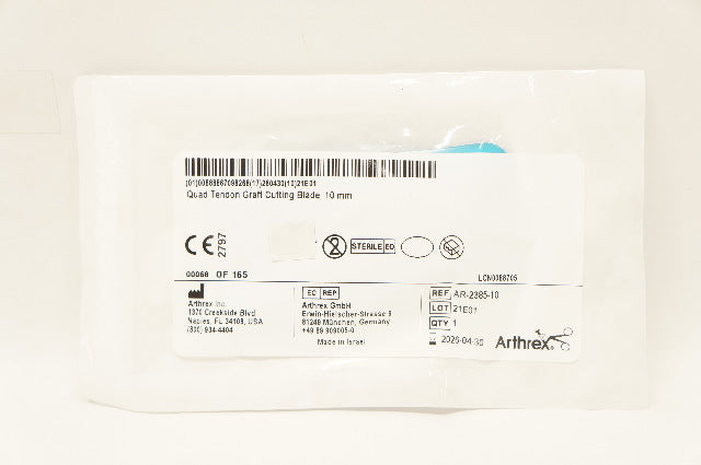 Arthrex AR-2385-10 Quad Tendon Graft Cutting Blade 10mm