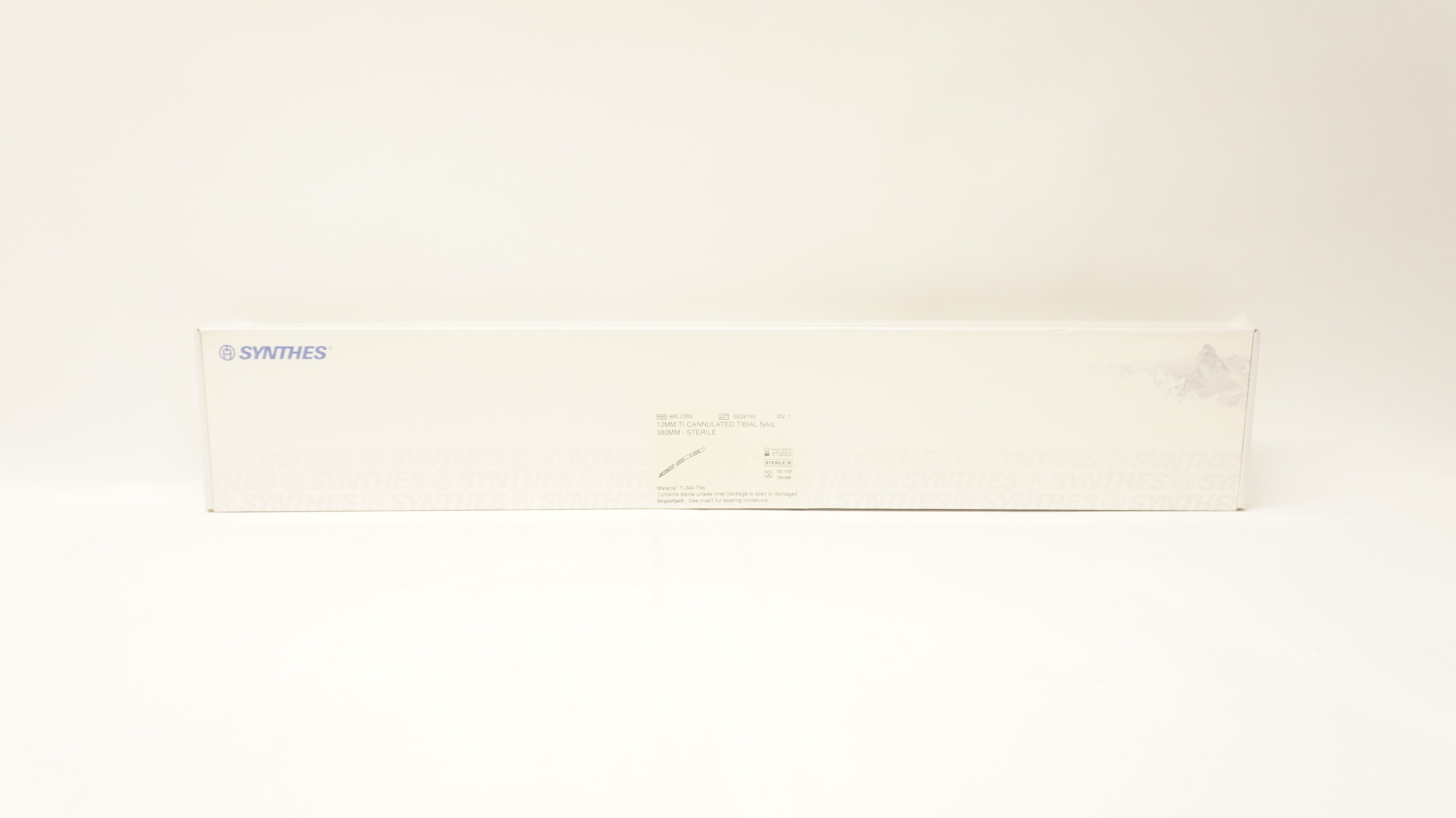 Synthes 485.238S 12mm Ti Cannulated Tibial Nail 380mm