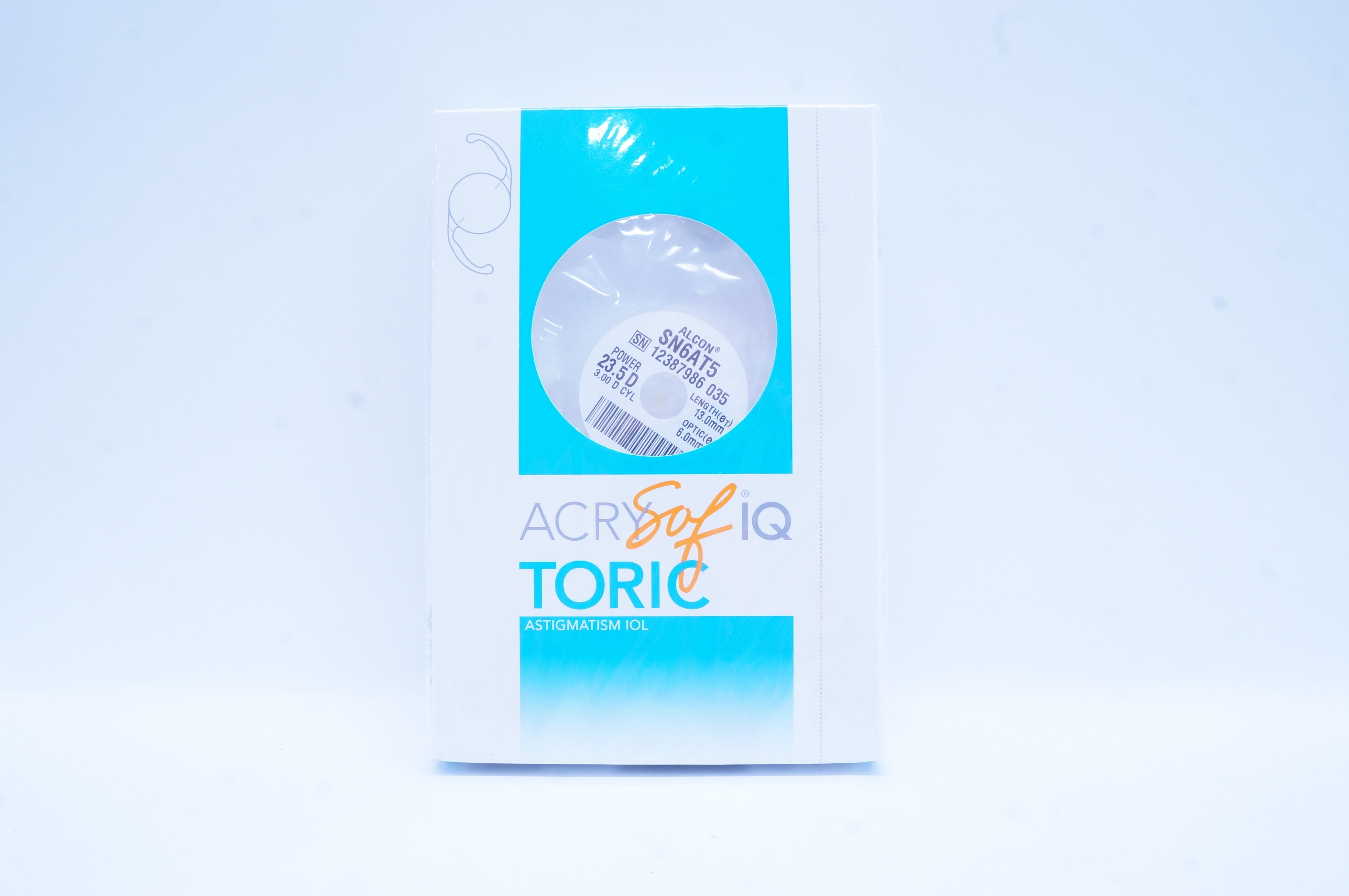 Alcon SN6AT5 ACRYSof IQ Toric Astigmatism IOL 23.5D 3.00 Cylinder (x)