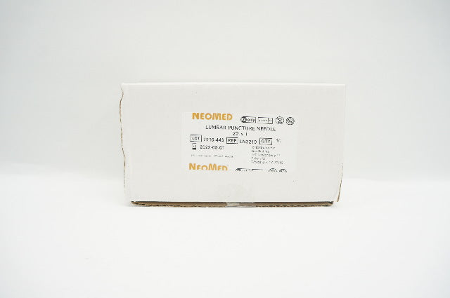 NeoMed LN2210 Lumbar Puncture Needle 22 x 1 - Box of 10